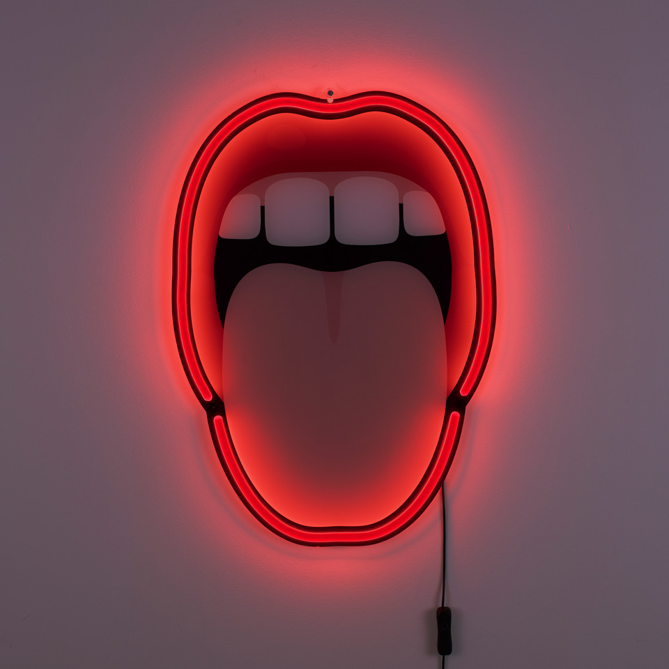 Seletti Blow Tongue LED Vägglampa, flerfärgad från Seletti
