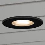 7875 LED recessed light outdoor ceiling, black