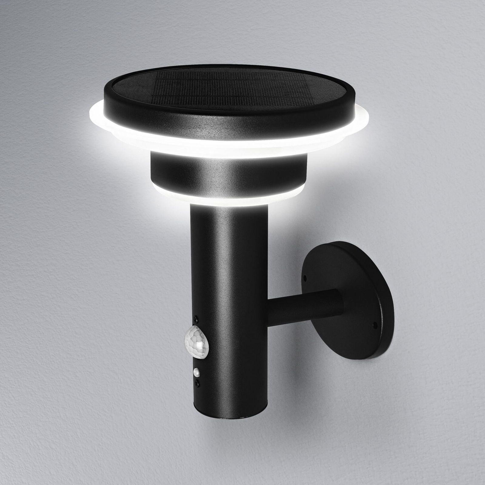 OSRAM LED-Wandlampe ENDURA STYLE SOLAR DOUBLE CIRCLE schwarz