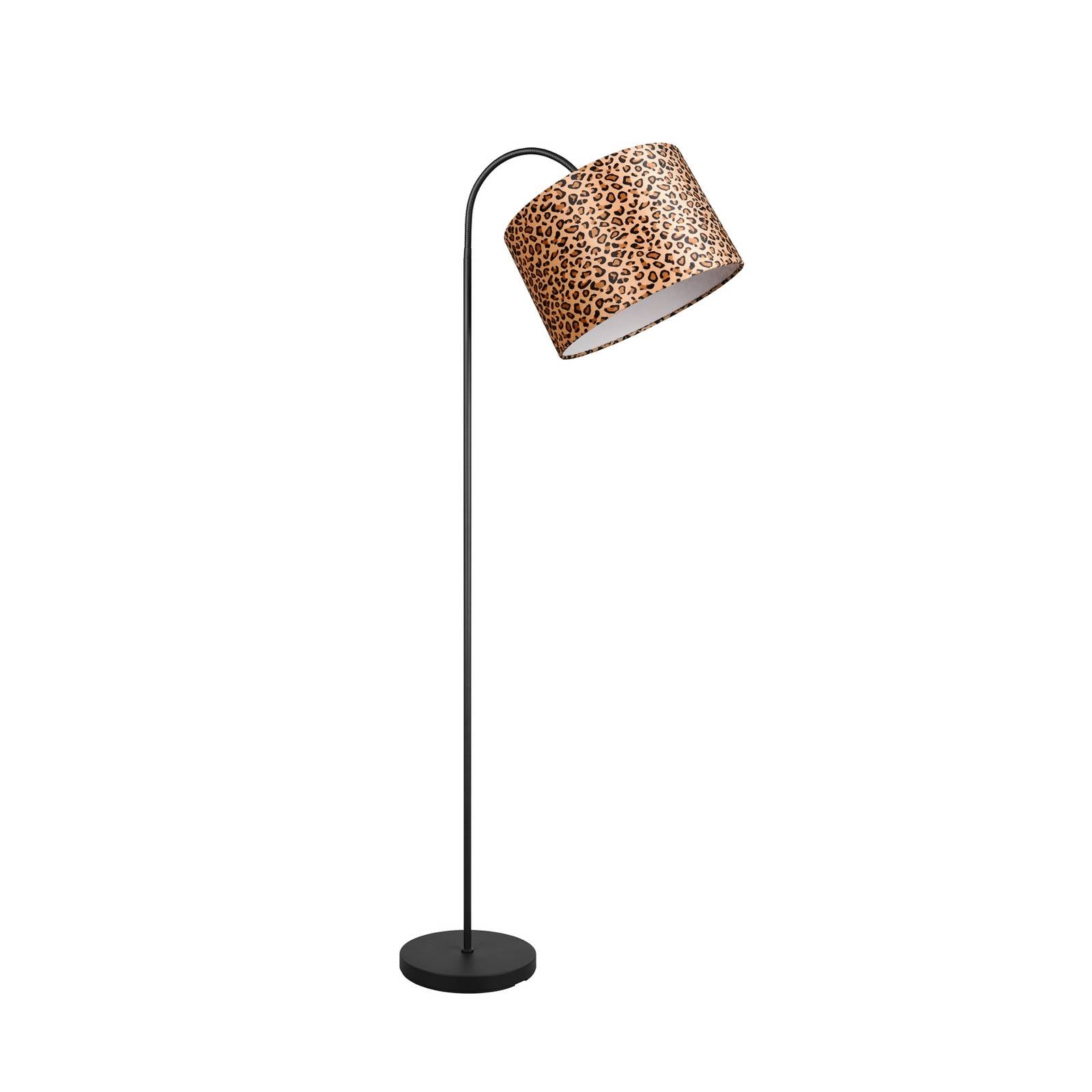 Stehlampe Pardina braun gescheckt/schwarz Höhe 207 cm Metall