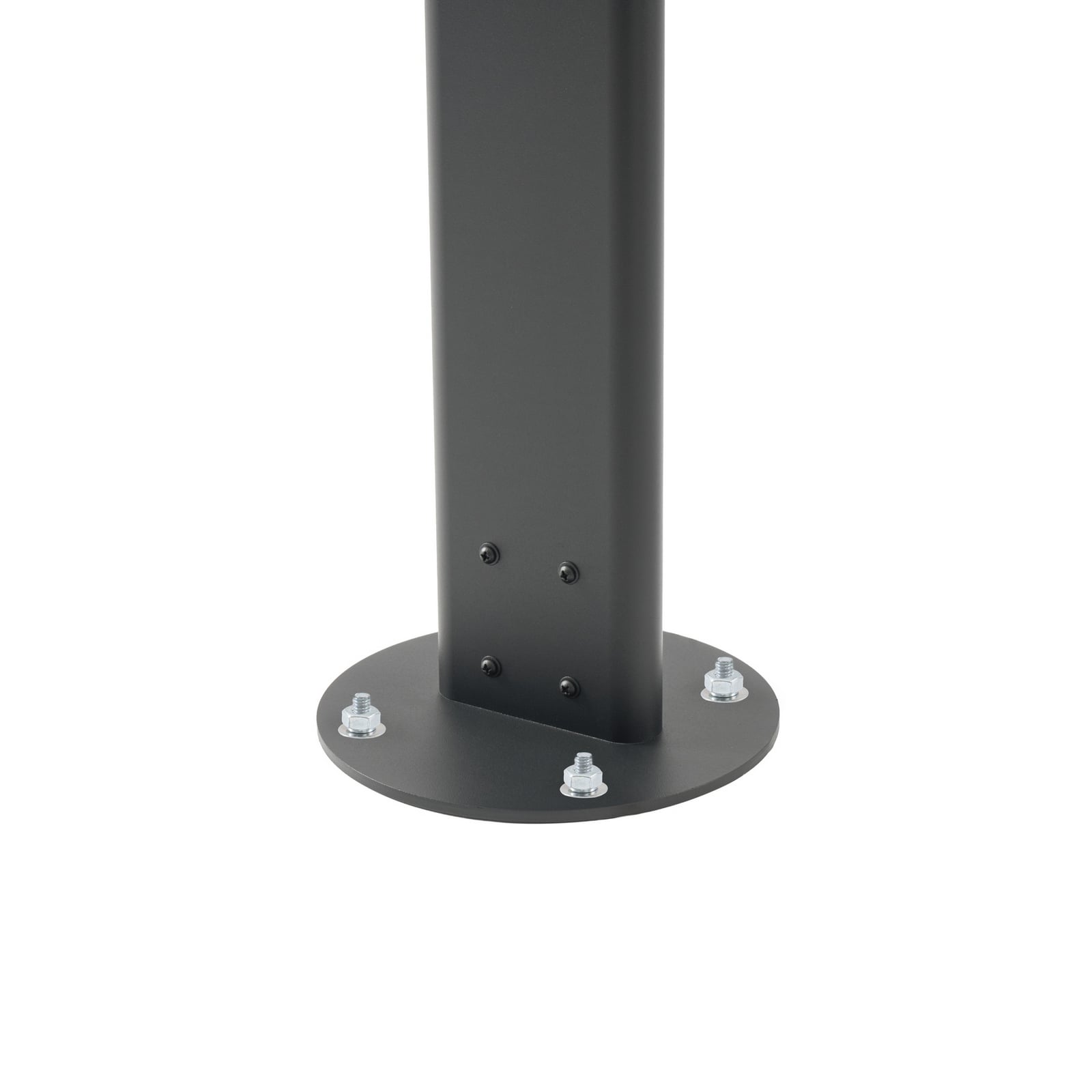 Velira LED buitenlamp, 3-lamps, 220 cm, IP44, zwart, metaal - Lucande