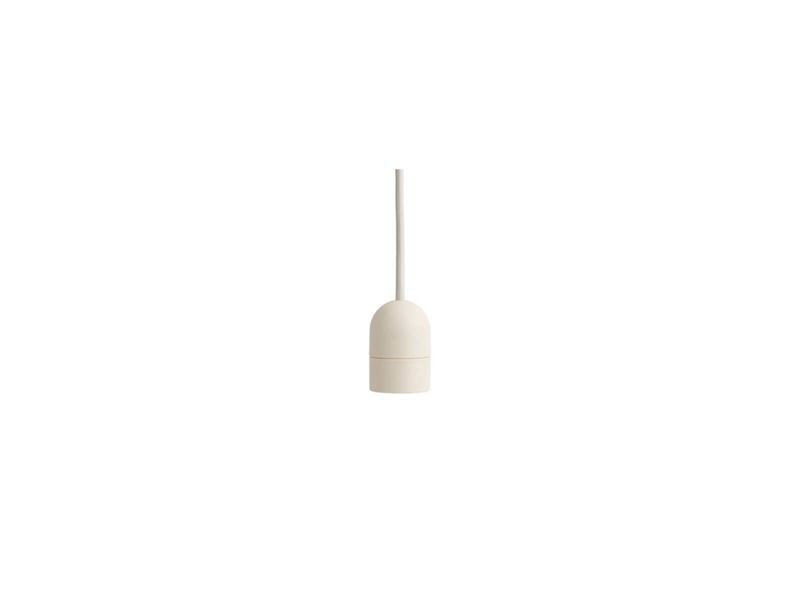 HAY E27-Pendelfassung COMMON, weiß, Ø 4,5 cm