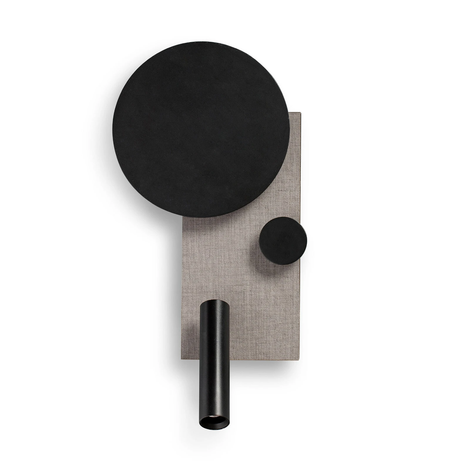 Aplique de pared LED Klee, gris, versión derecha
