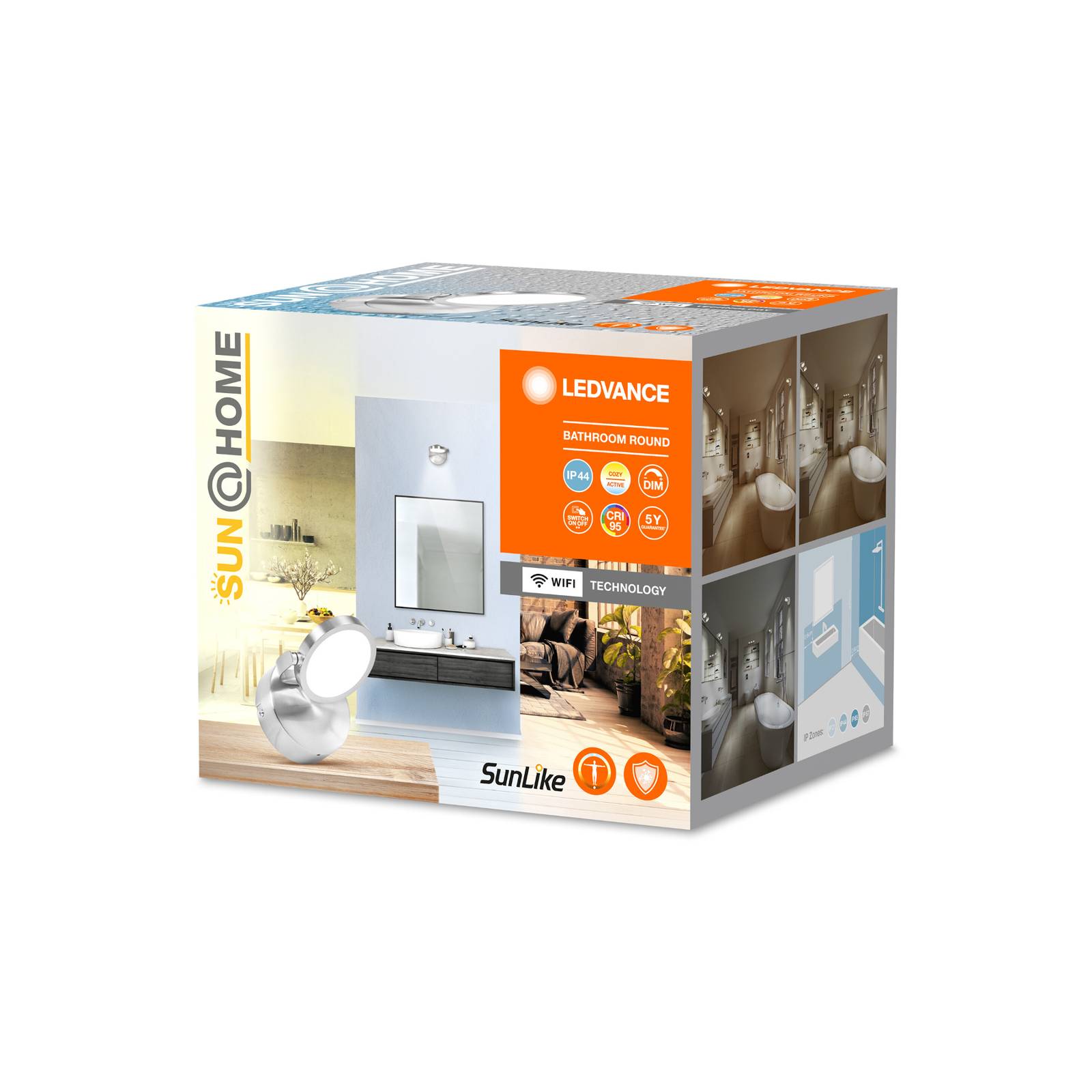 Ledvance Badezimmerleuchte Sun@Home Smart+ Badezimmer Silber Ø 11 cm günstig online kaufen