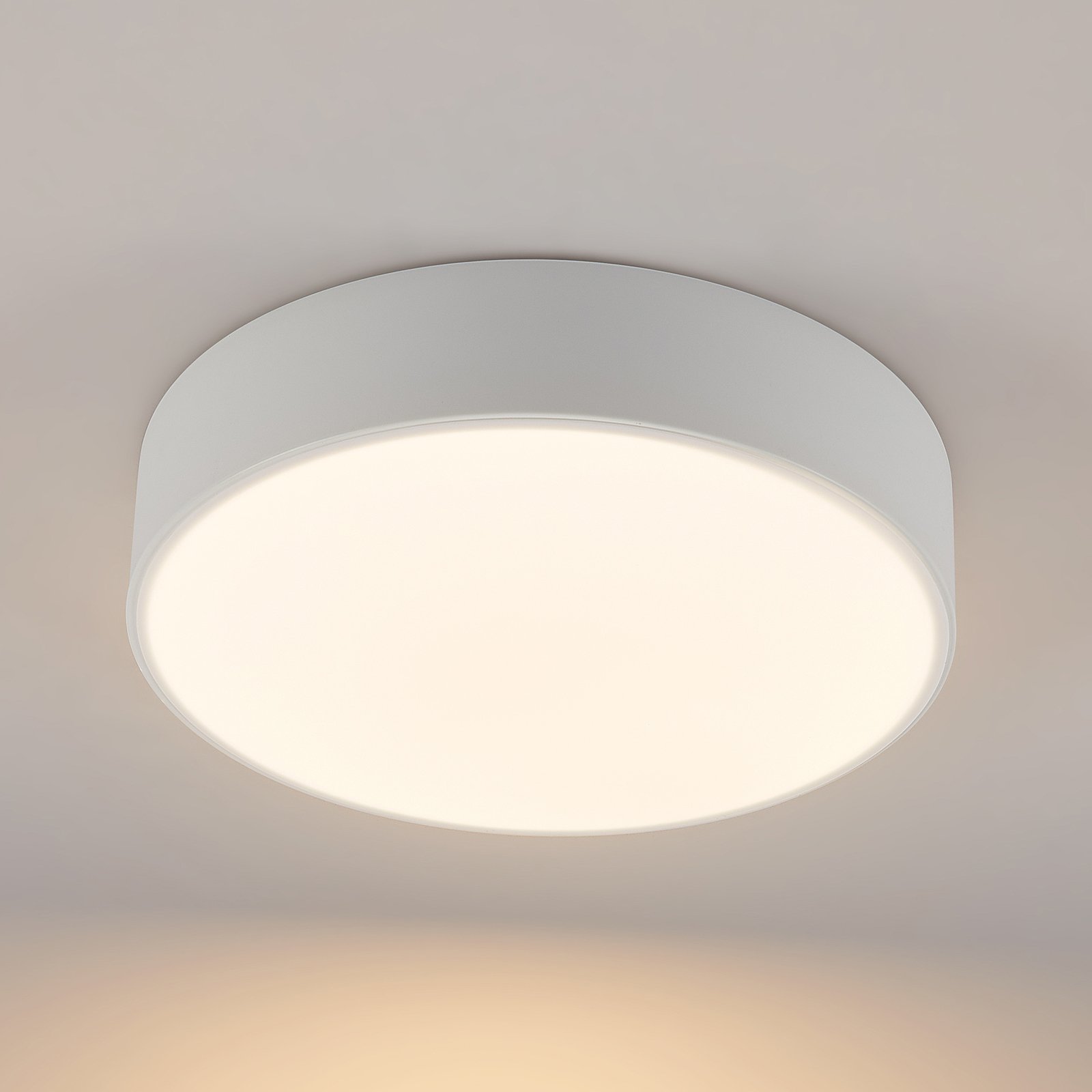 Lindby LED-Deckenleuchte Simera, Ø 30cm, weiß, dimmbar