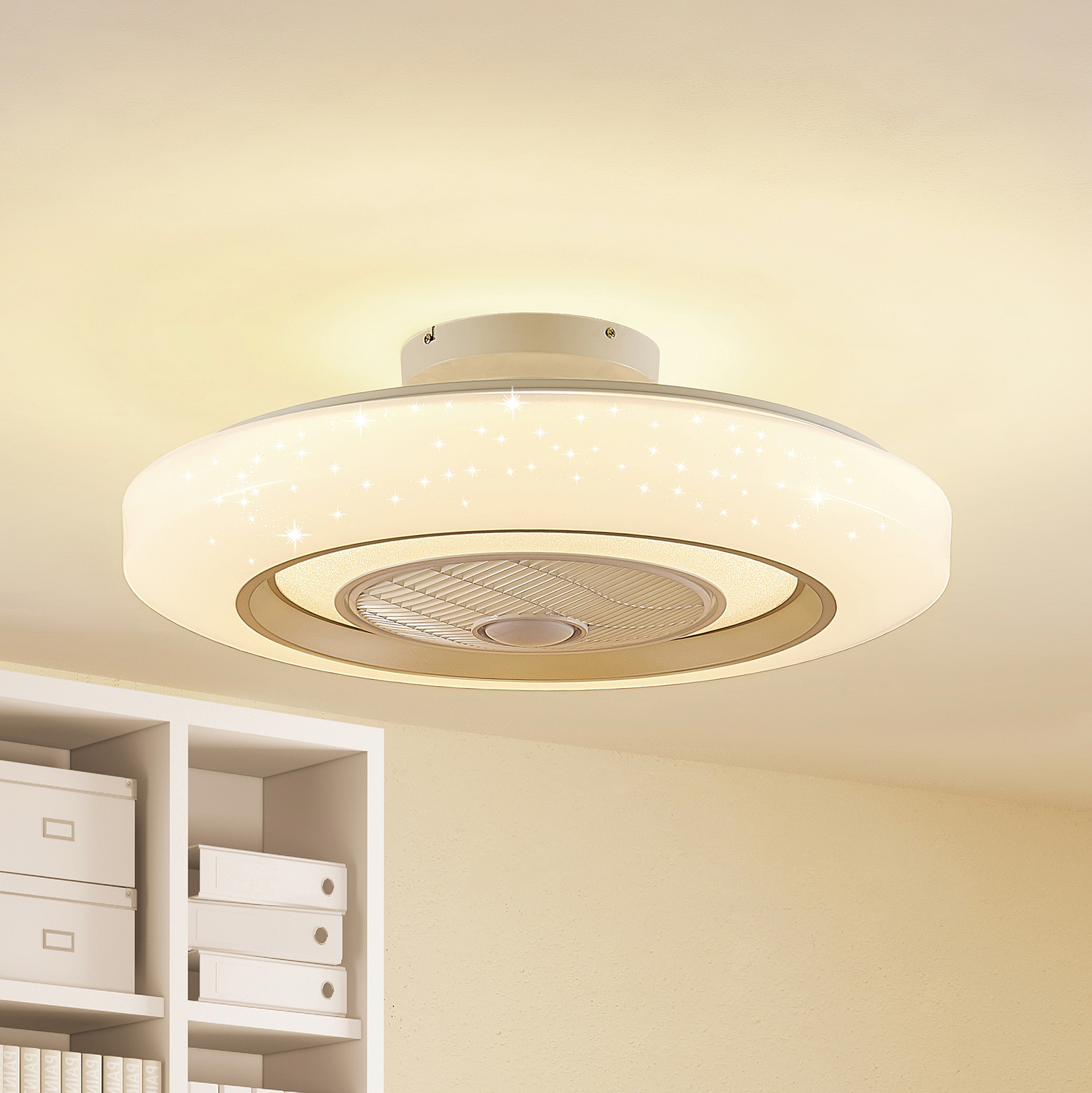 Lindby Lissiana LED ceiling fan