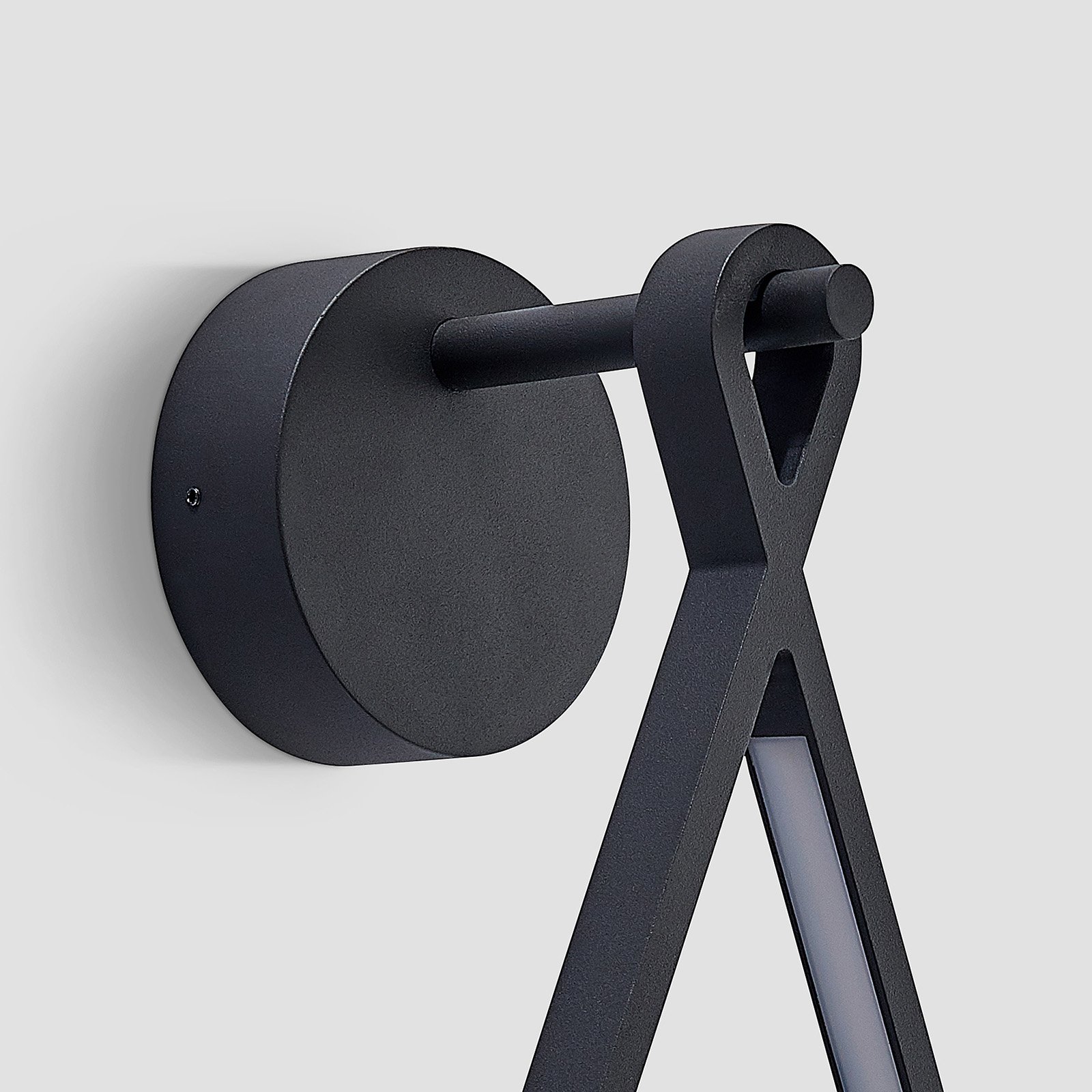 Florka Buiten Wandlamp IP54 Dark Grey - Lucande