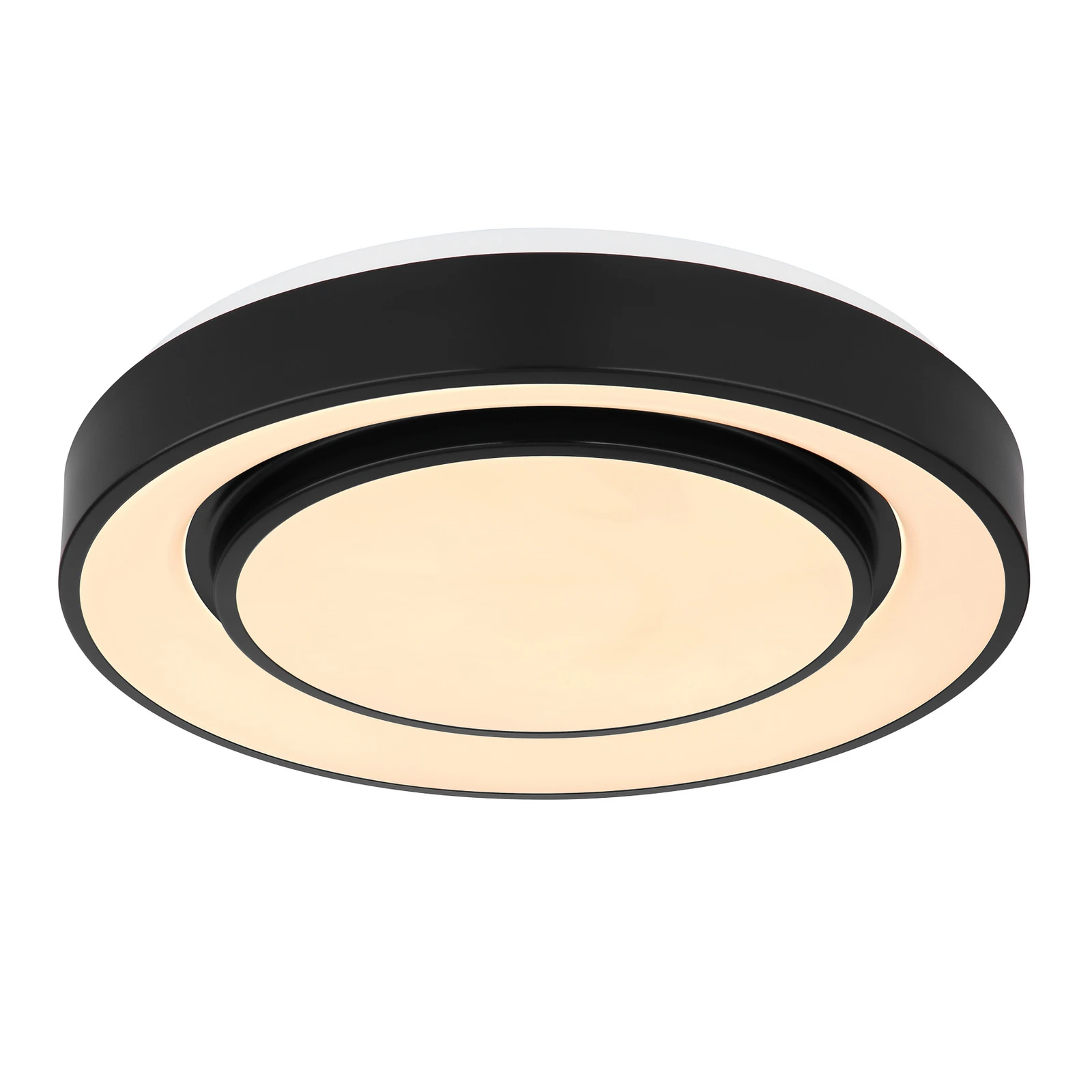 Plafonnier LED Sully RGBW télécommande, noir