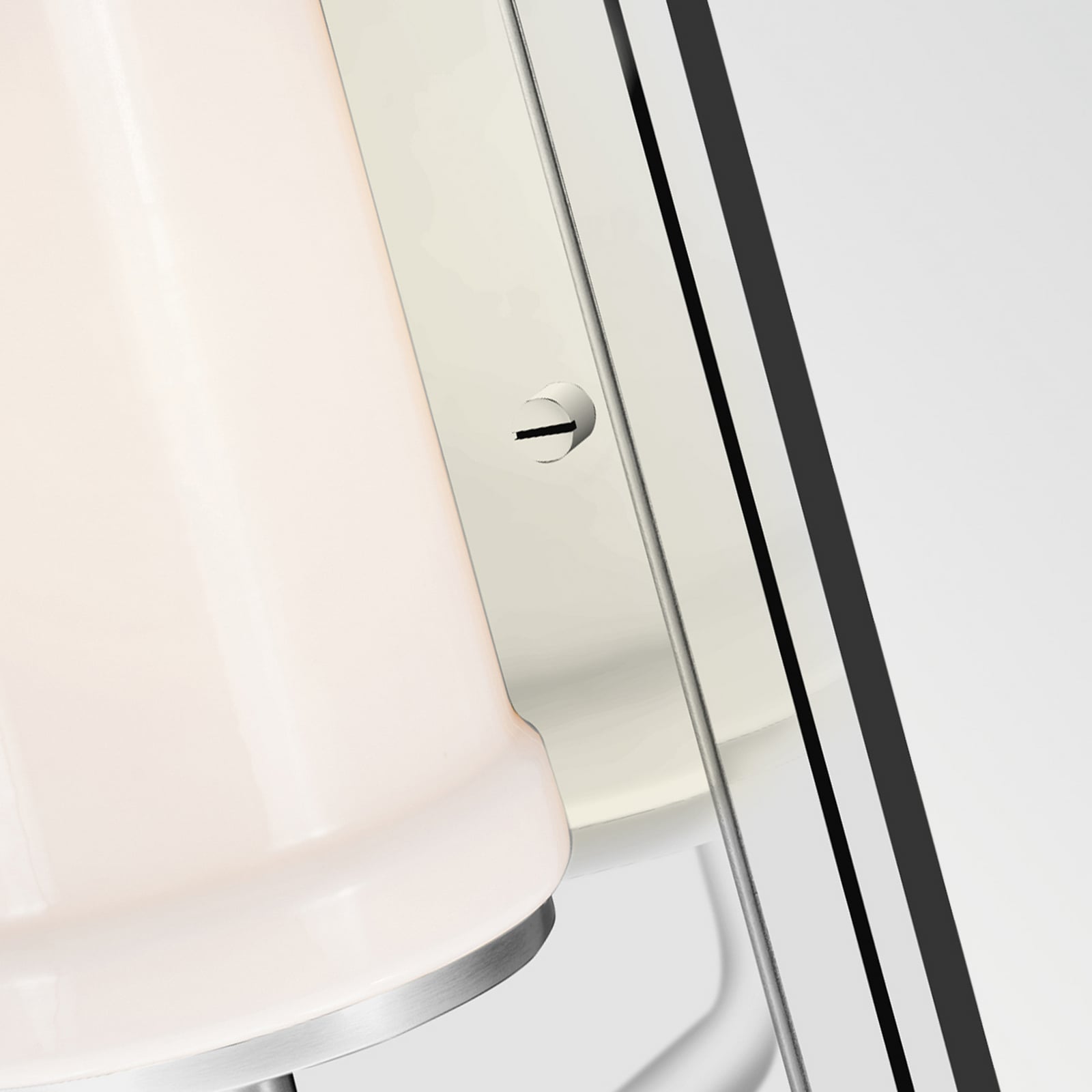 Wandlamp Vetivene, chroom, hoogte 31 cm, metaal, IP44, G9-LED Wandlamp Vetivene, chroom, hoogte 31 cm, metaal, IP44, G9-LED
