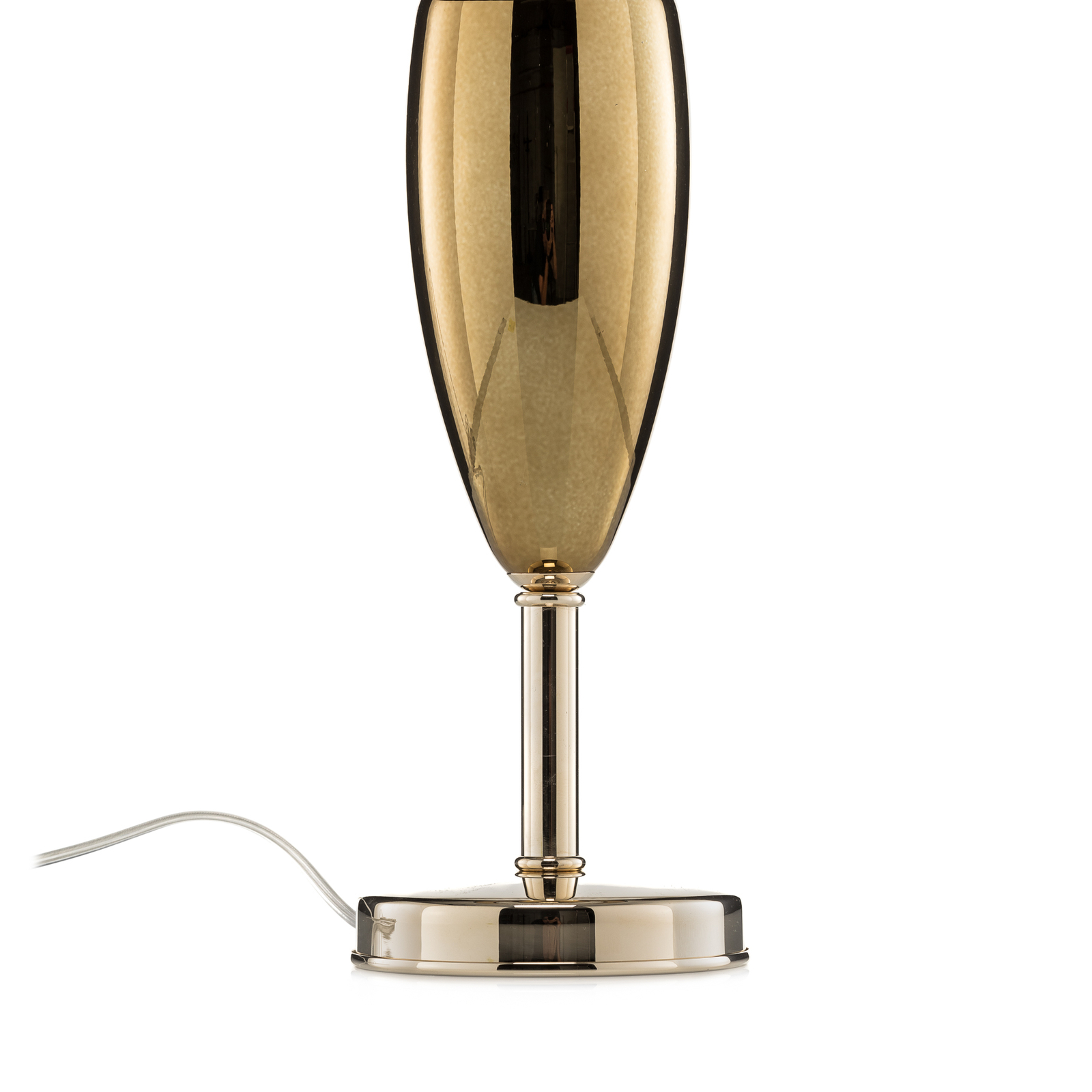 Show Ogiva - black and gold textile table lamp