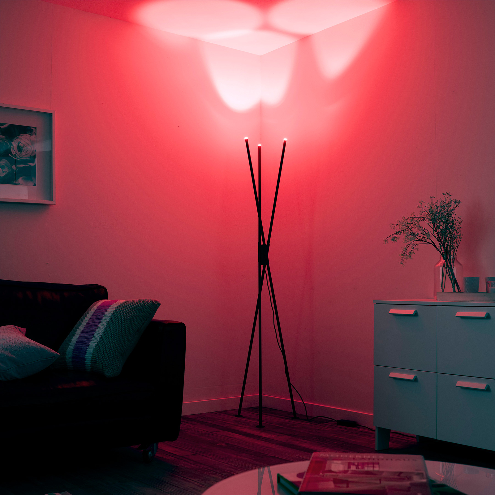 Paul Neuhaus Q-PETER stojaca LED lampa, RGB/CCT