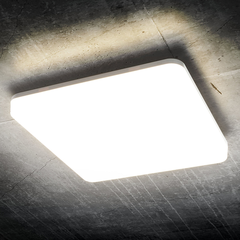 Pronto LED-loftlampe, kantet form