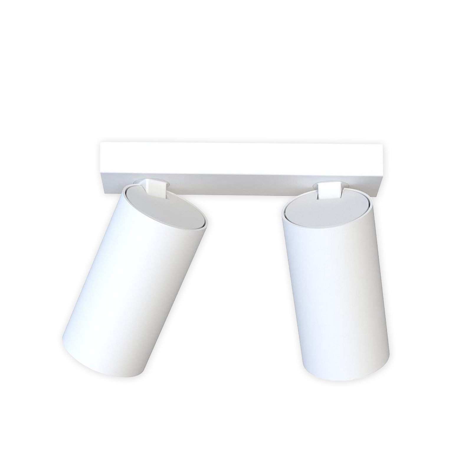 Spot pour plafond Mono II, à 2 lampes, blanc, 31 cm de long, GU10