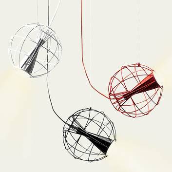 Lámpara LED colgante de diseñador Latitude roja