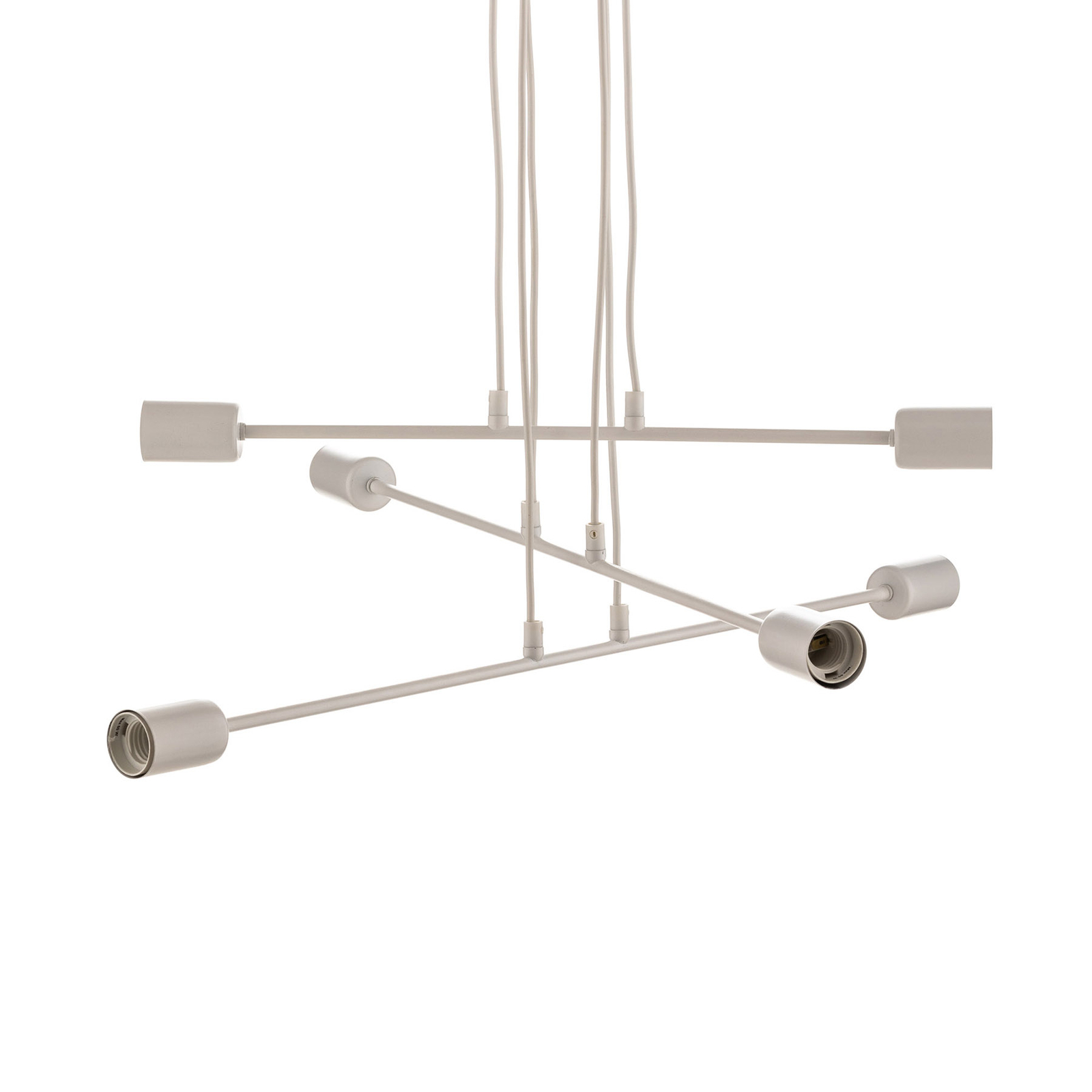 Hanglamp Multipo 6, 6-lamps in wit