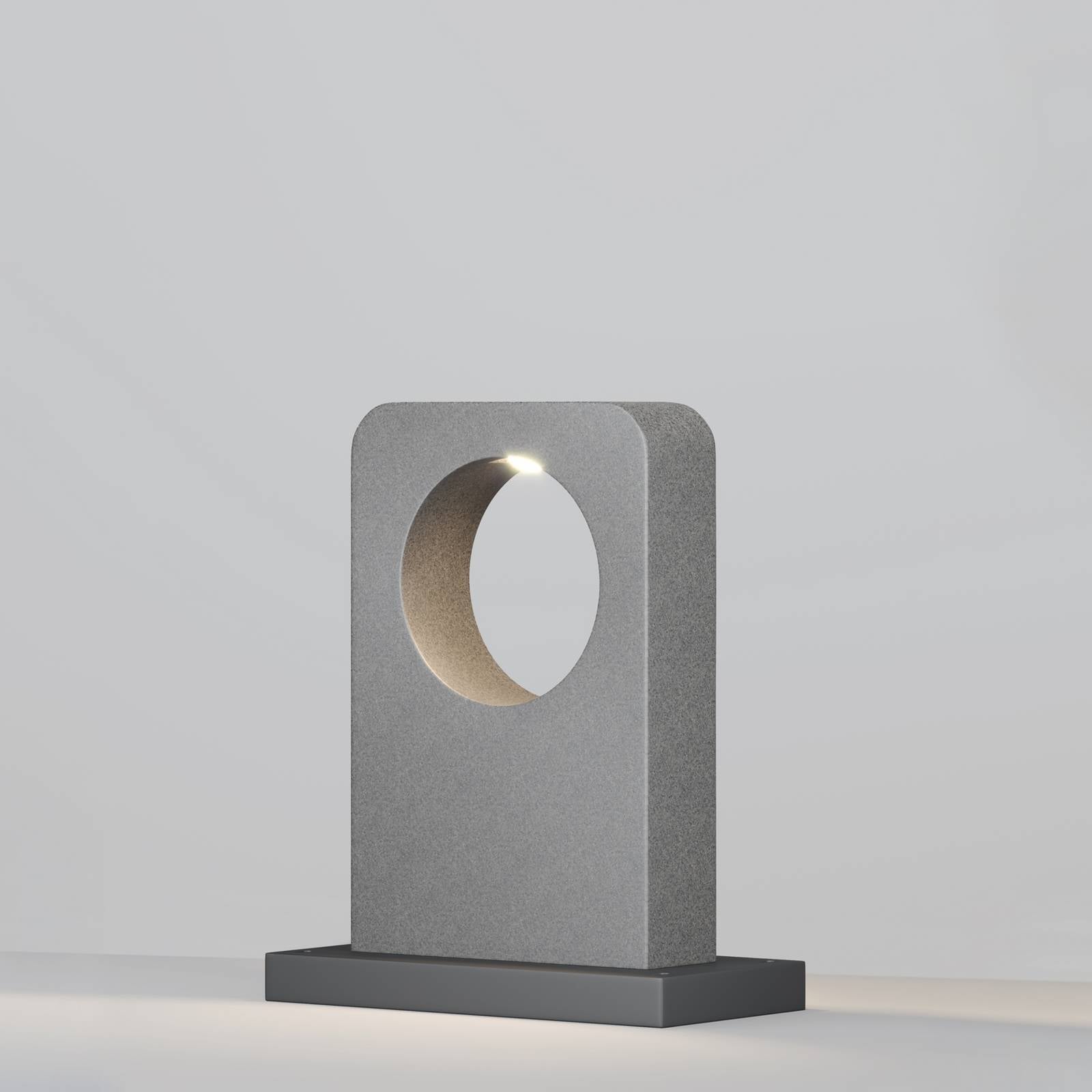 Maytoni Betone Led Path Light, Height 49 Cm, Grey, Concrete, Ip65