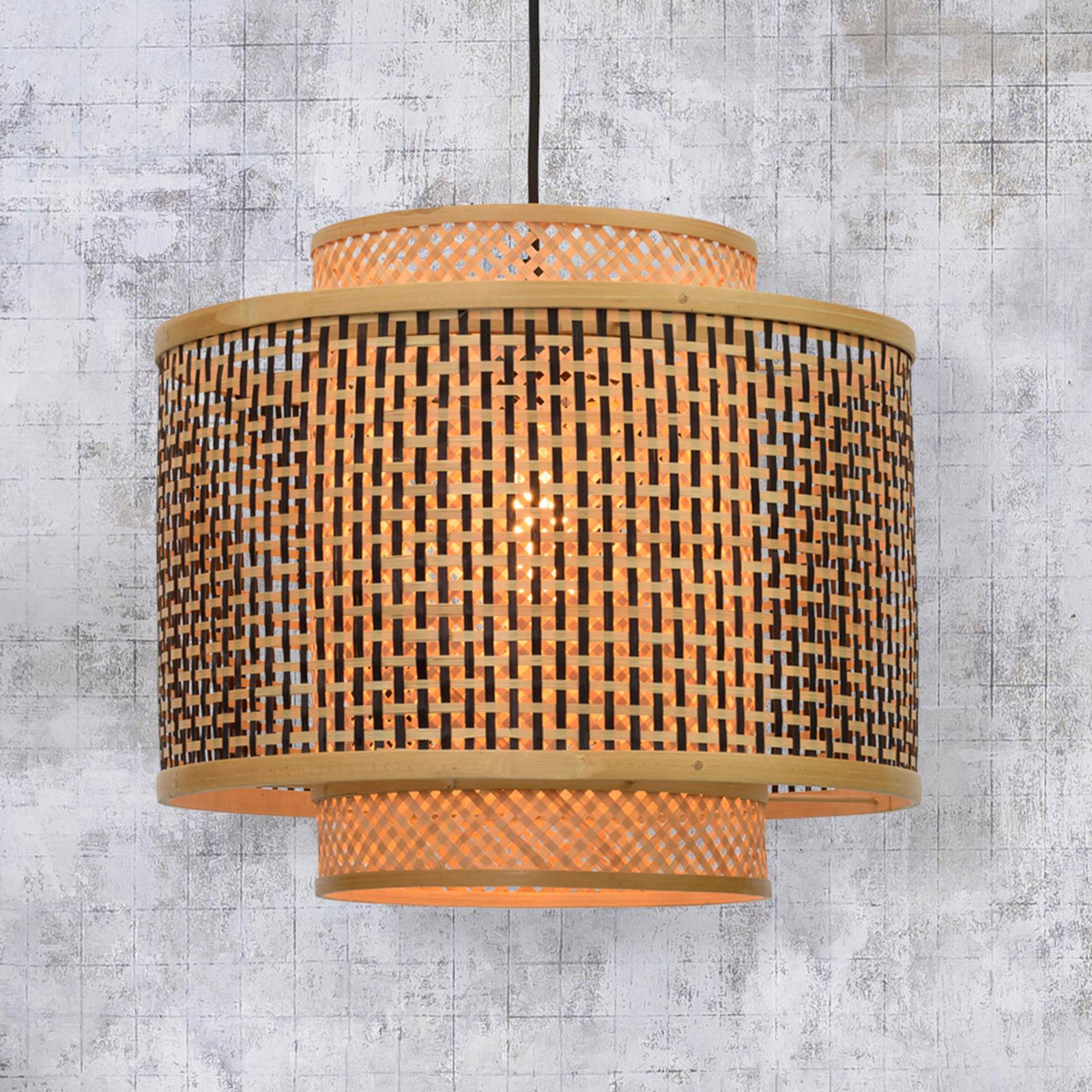 GOOD & MOJO Bhutan bamboo hanging light Ø 40 cm