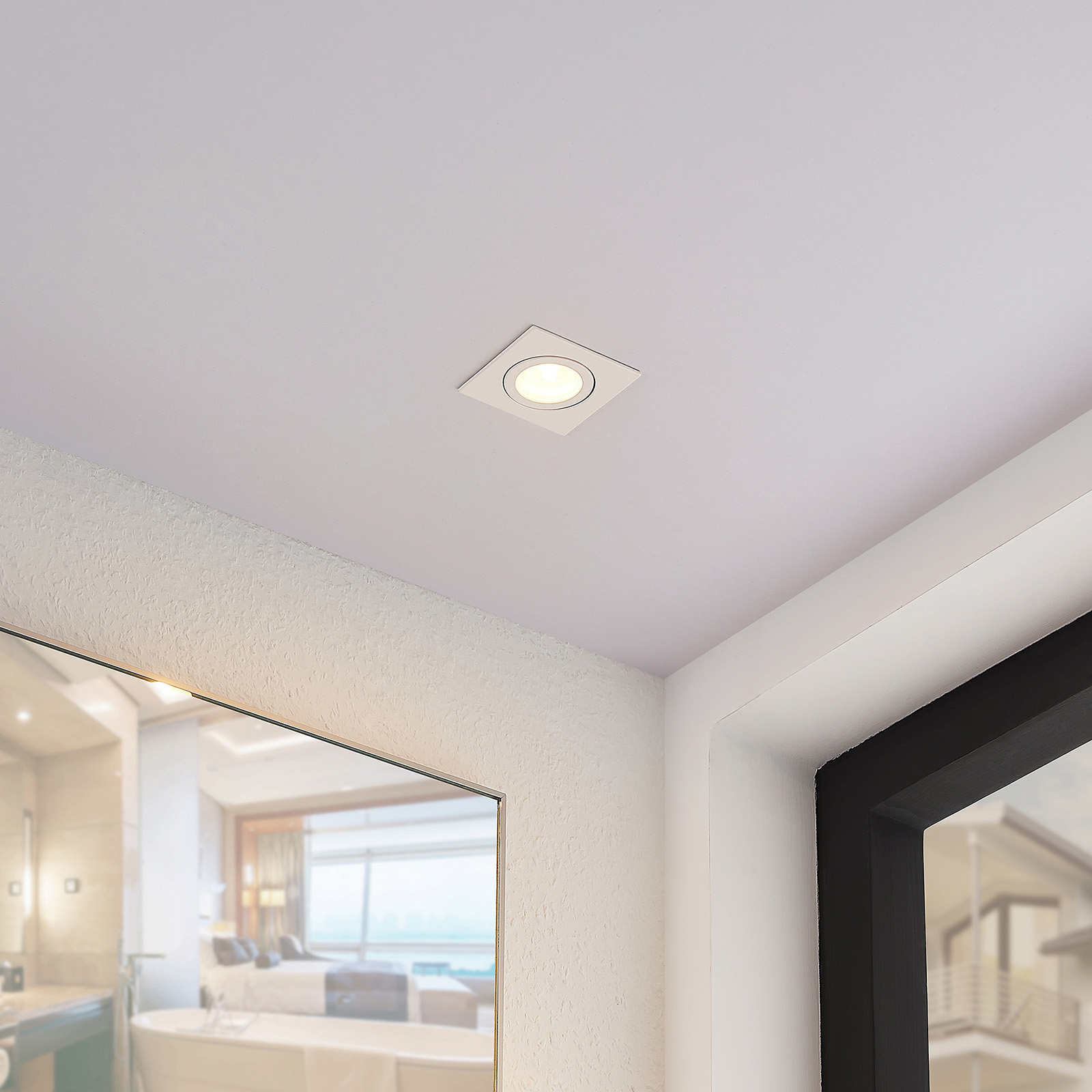 Arcchio Dacio LED downlight angular 36° IP65