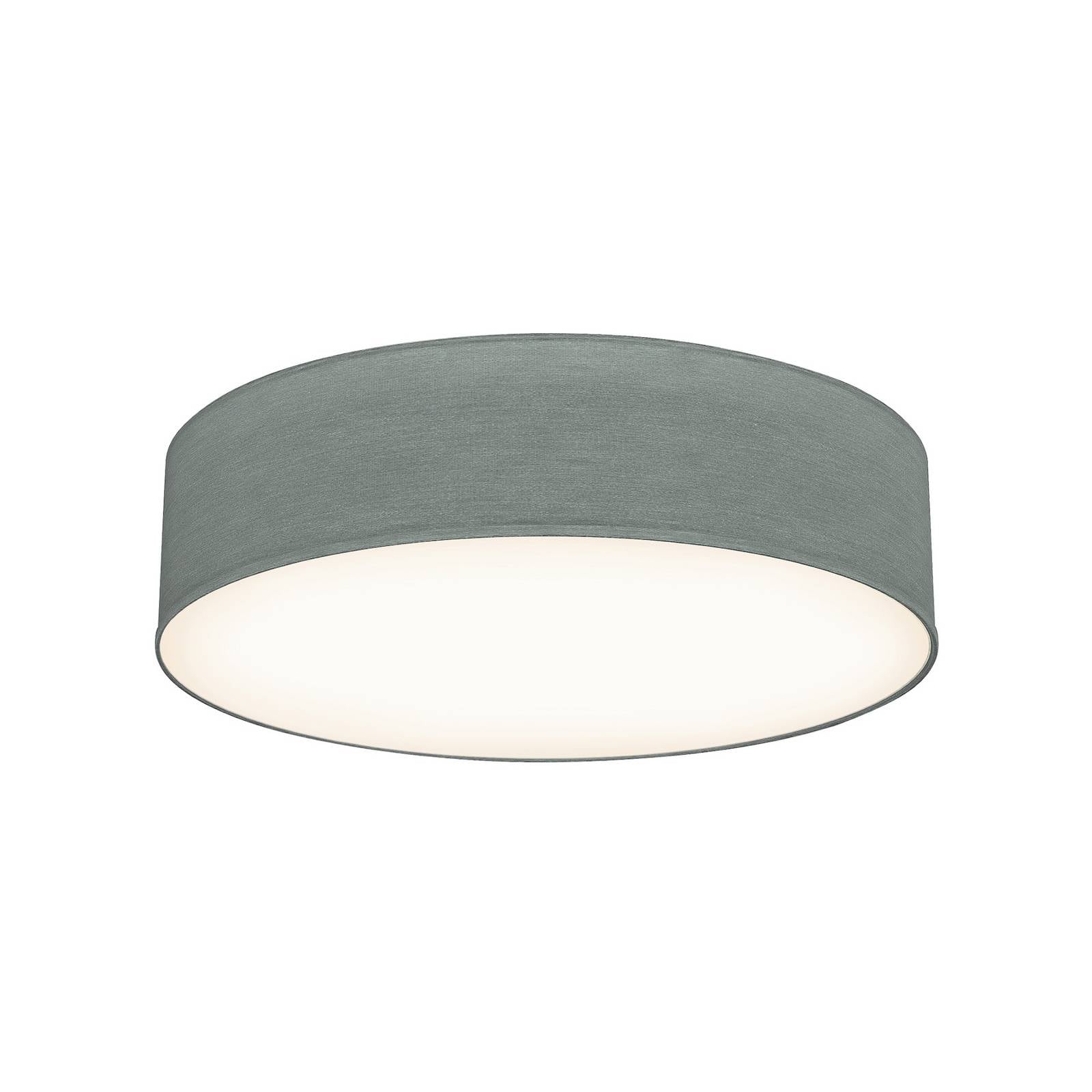 Bklicht - Deckenleuchte Stoff grau Textil Lampenschirm Wohnzimmer Deckenlampe Schlafzimmer - 40