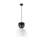 Suspension Clementine, blanc/noir, 1 lampe, E27