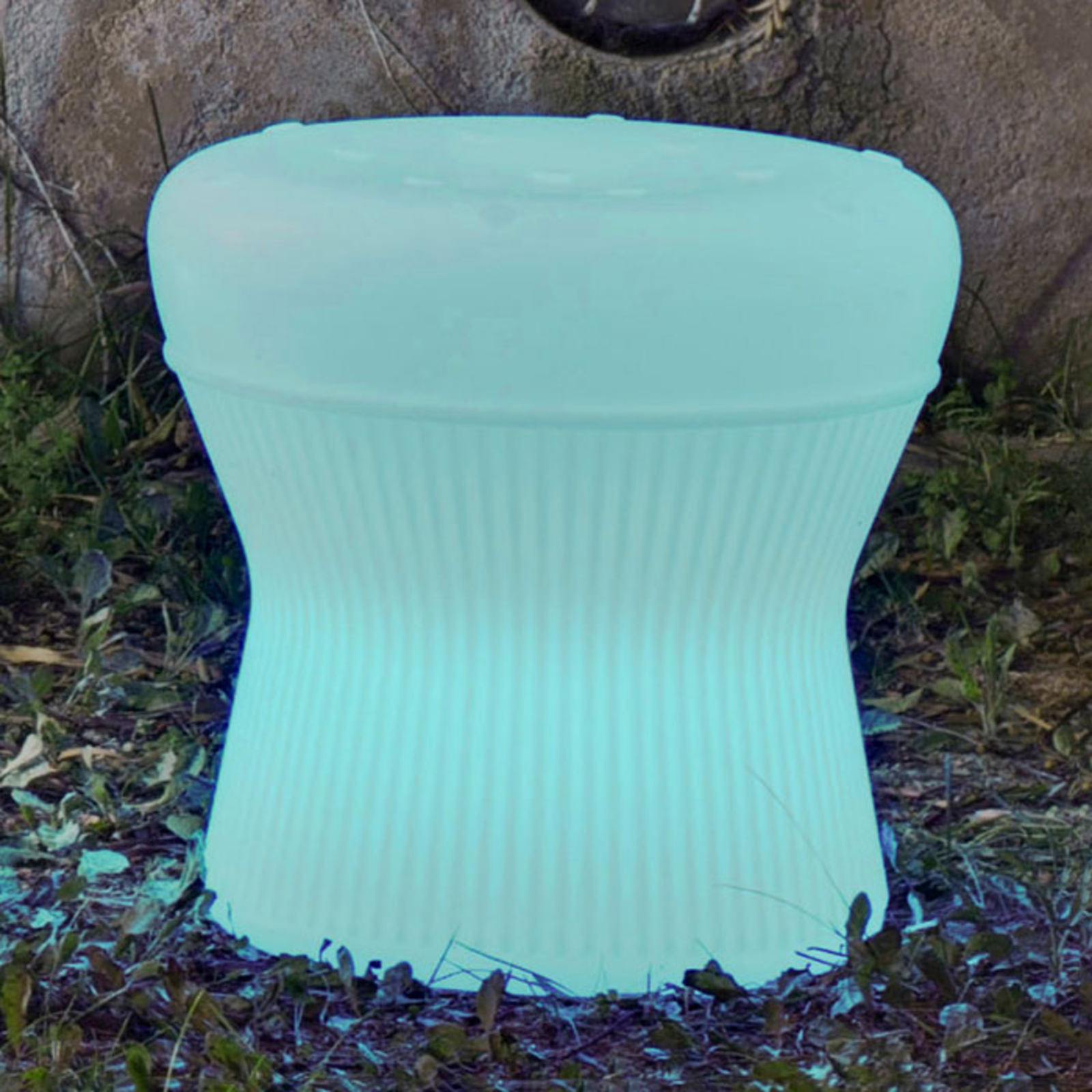 Newgarden Corfu LED-Hocker 40cm Solar+Akku