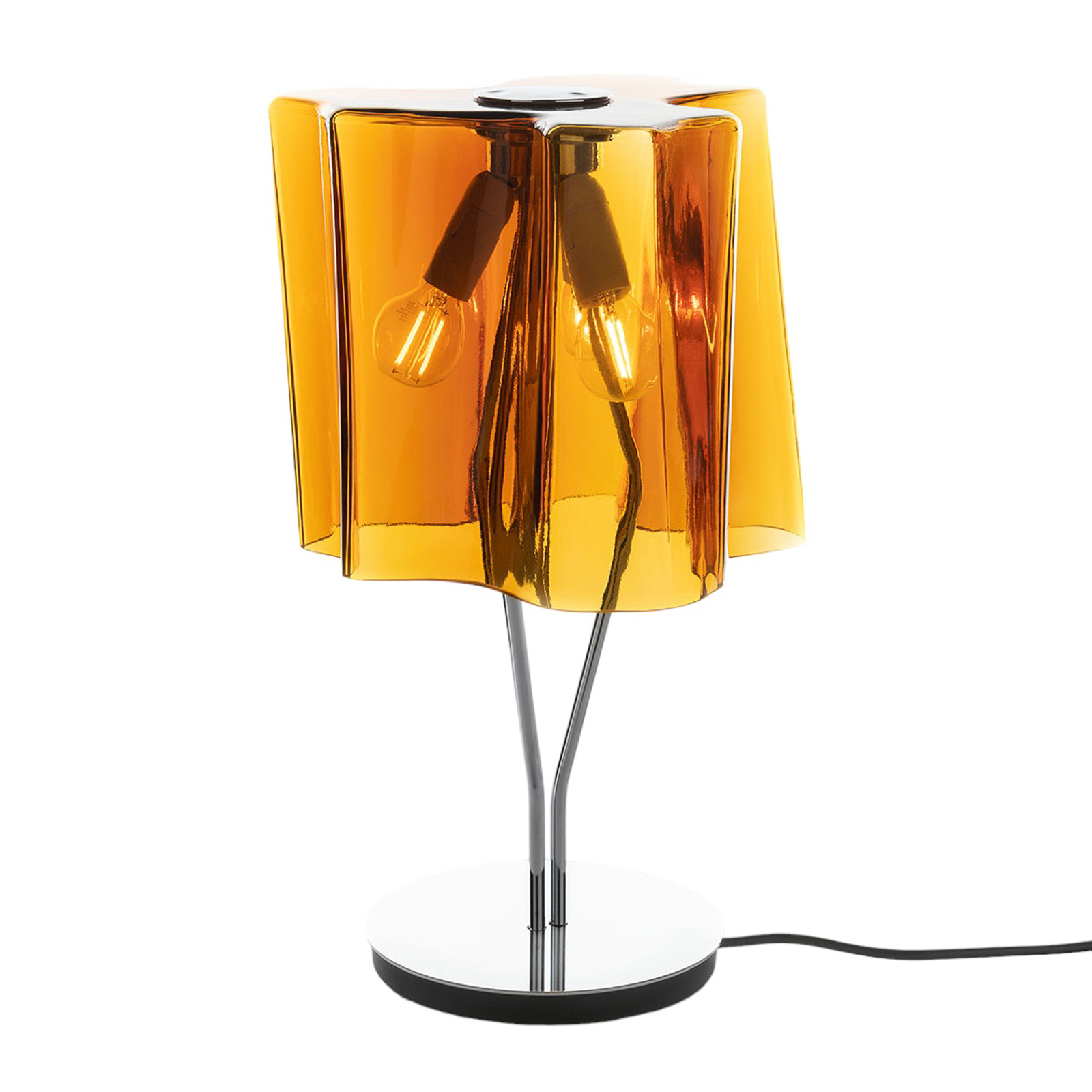 Artemide Logico table lamp 44 cm tobacco/chrome