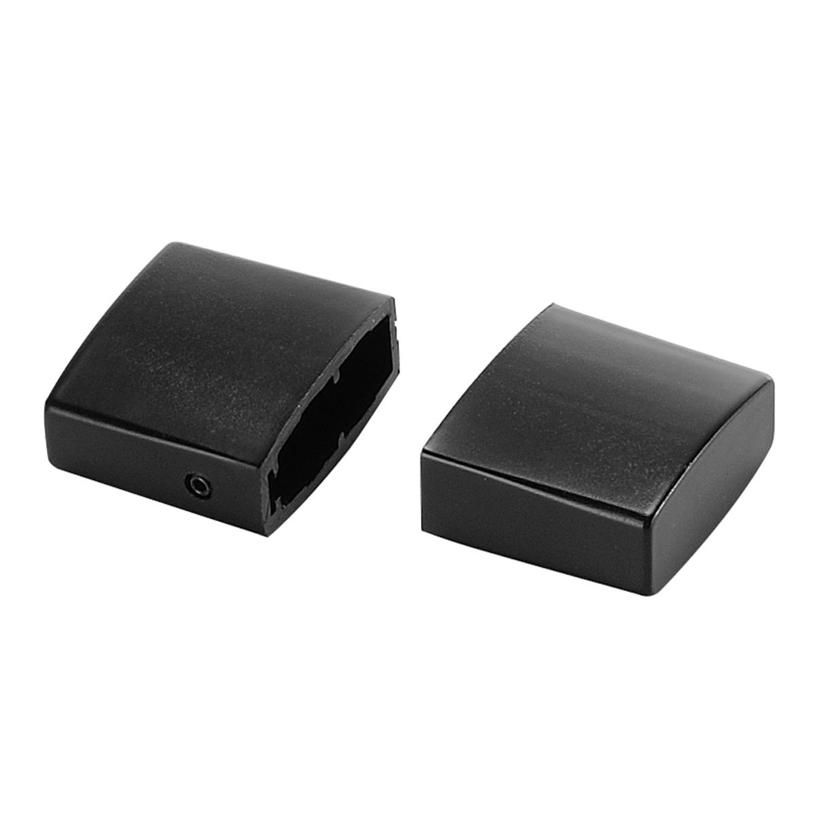 SLV EASYTEC II end caps for HV track, black, metal