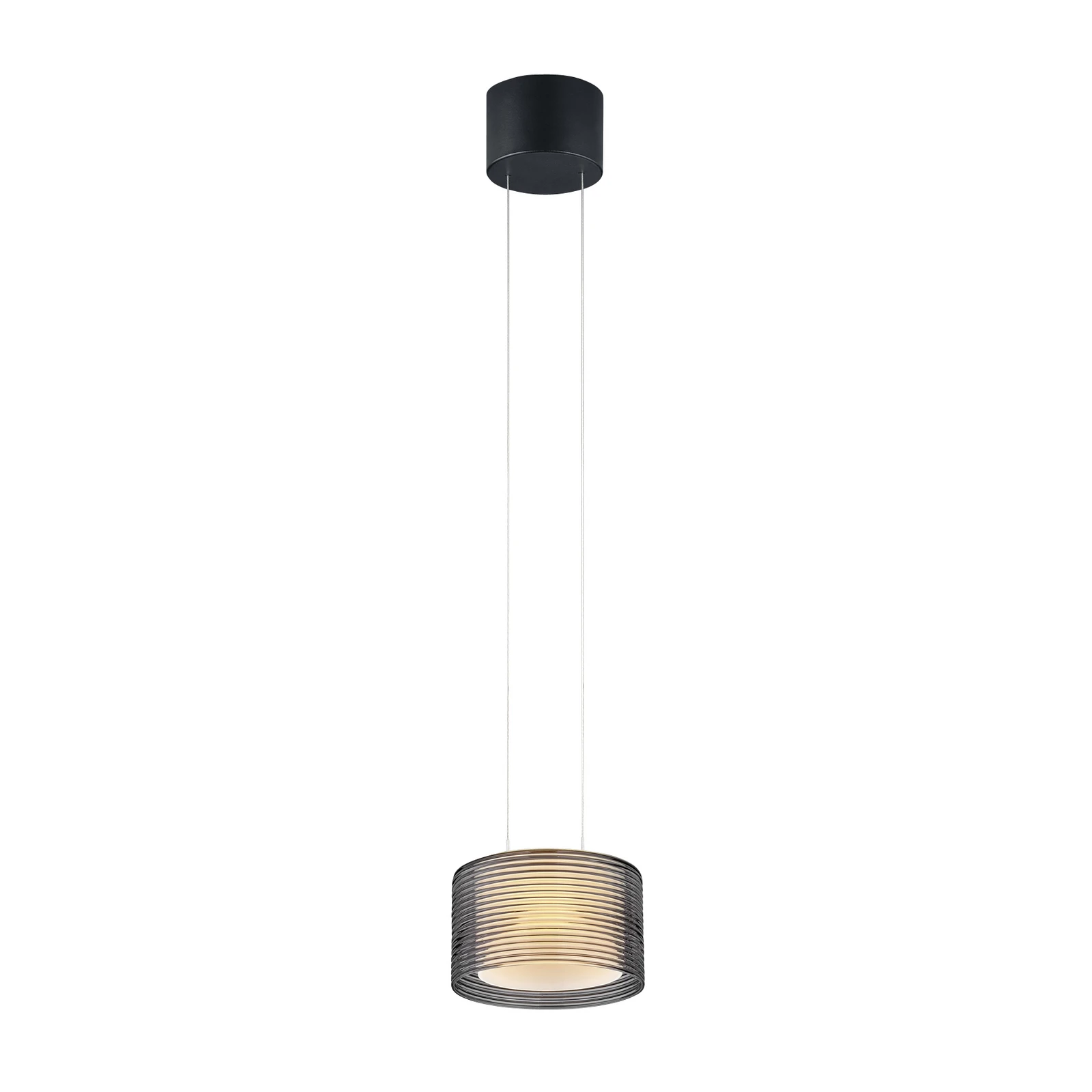 Candeeiro suspenso LED BANKAMP Grand Groove, lâmpada única