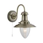Fali lámpa Fisherman antik sárgarézből