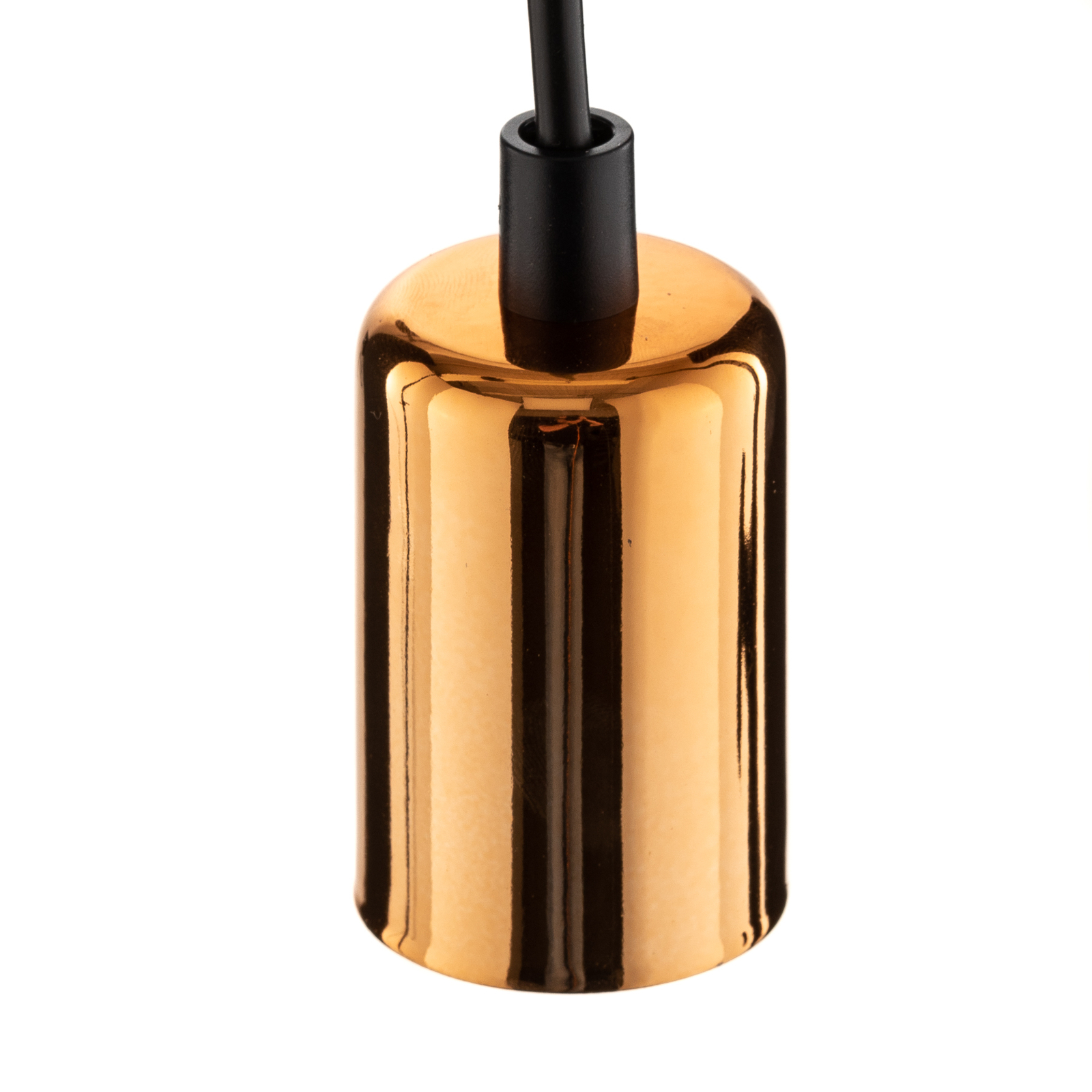 Spark 1 pendant lamp one-bulb, black/copper