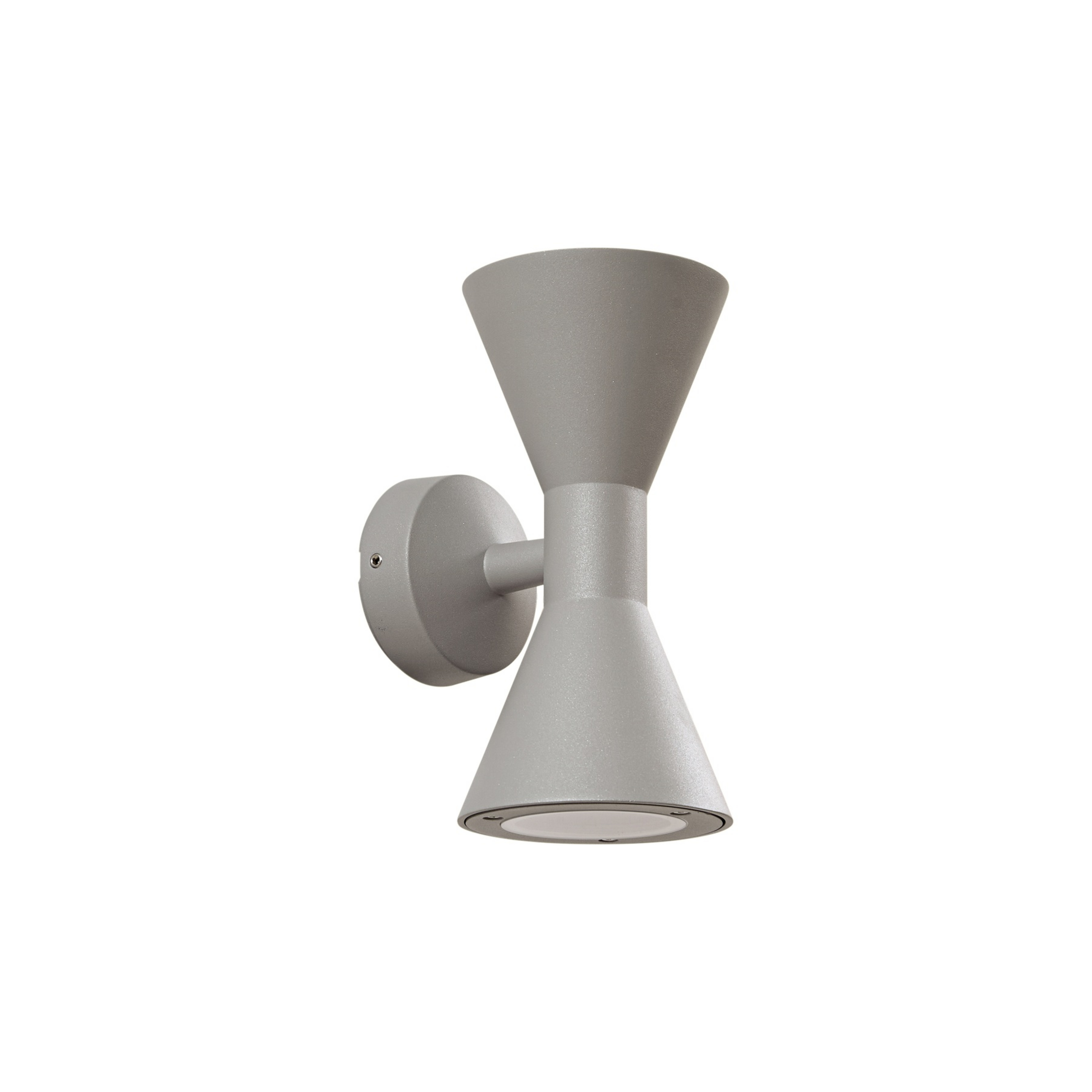 Xalor outdoor wall light, GU10, metal, grey, IP65 - Lucande