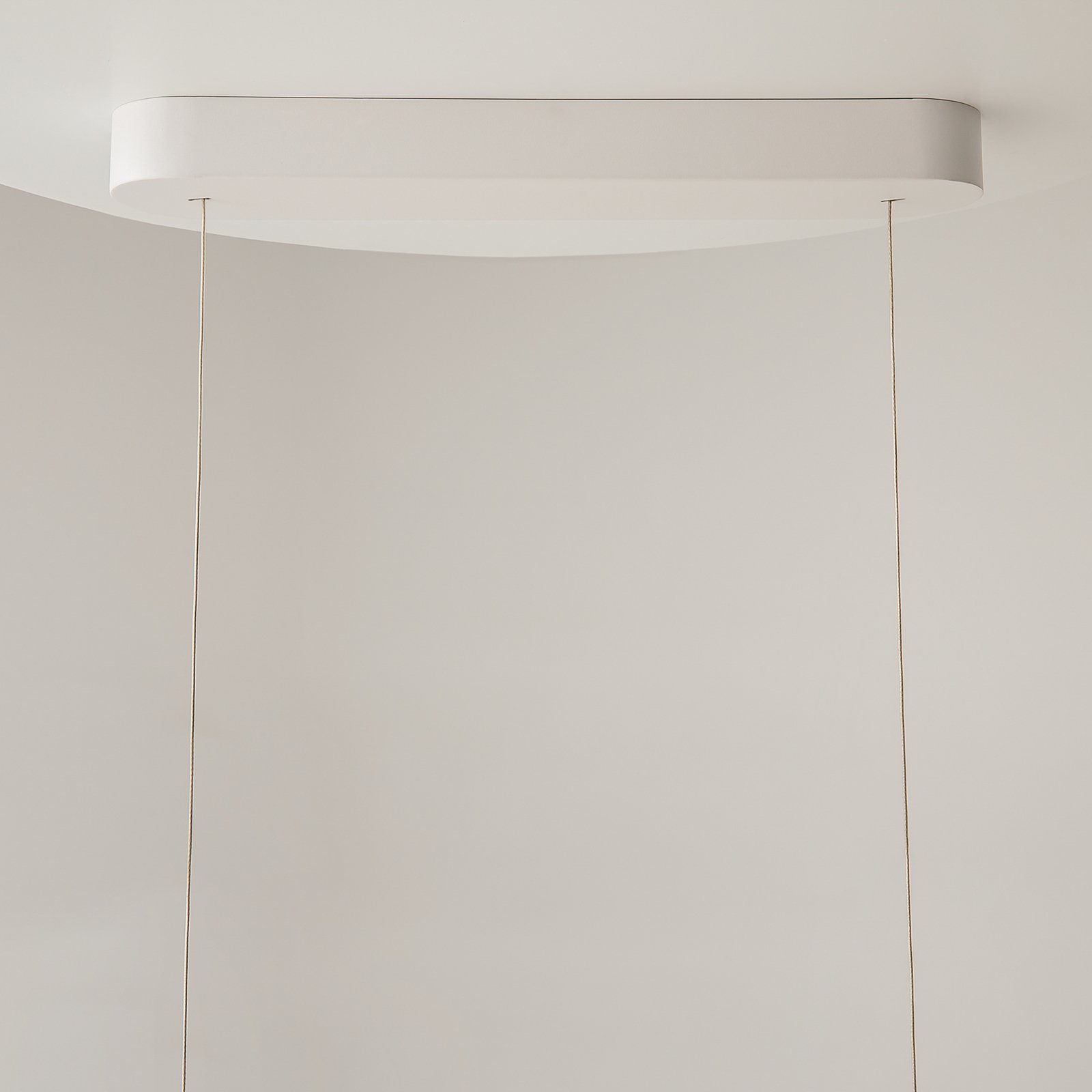 Lampă suspendată LED Maytoni Spirito, 3 becuri, albă, sticlă, dimabil