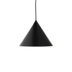 FRANDSEN Lampă suspendată Benjamin, Ø 30 cm, negru