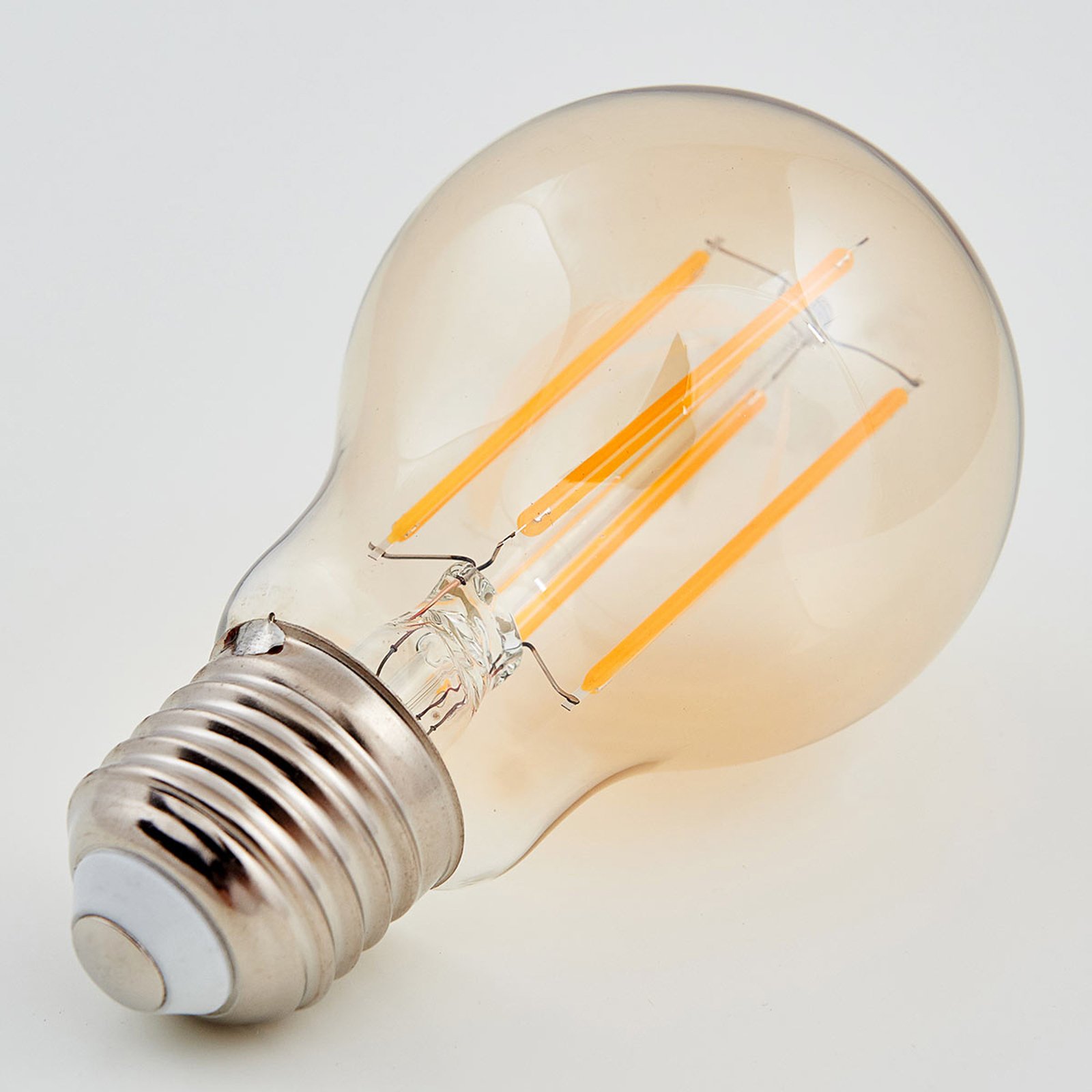 E27 LED-Lampe Filament 6W 500 lm, amber, 1.800 K