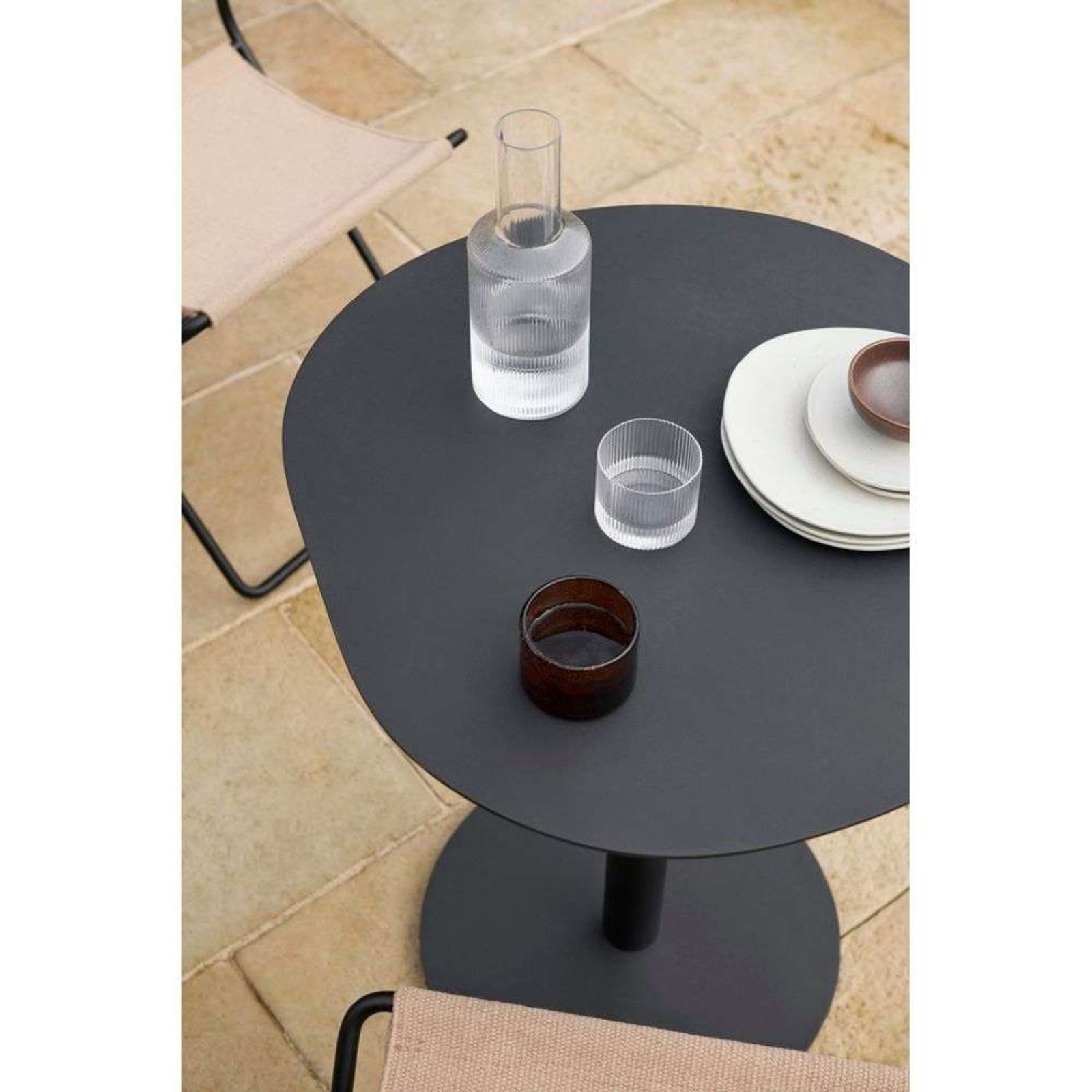 Pond Café Table Black - ferm LIVING