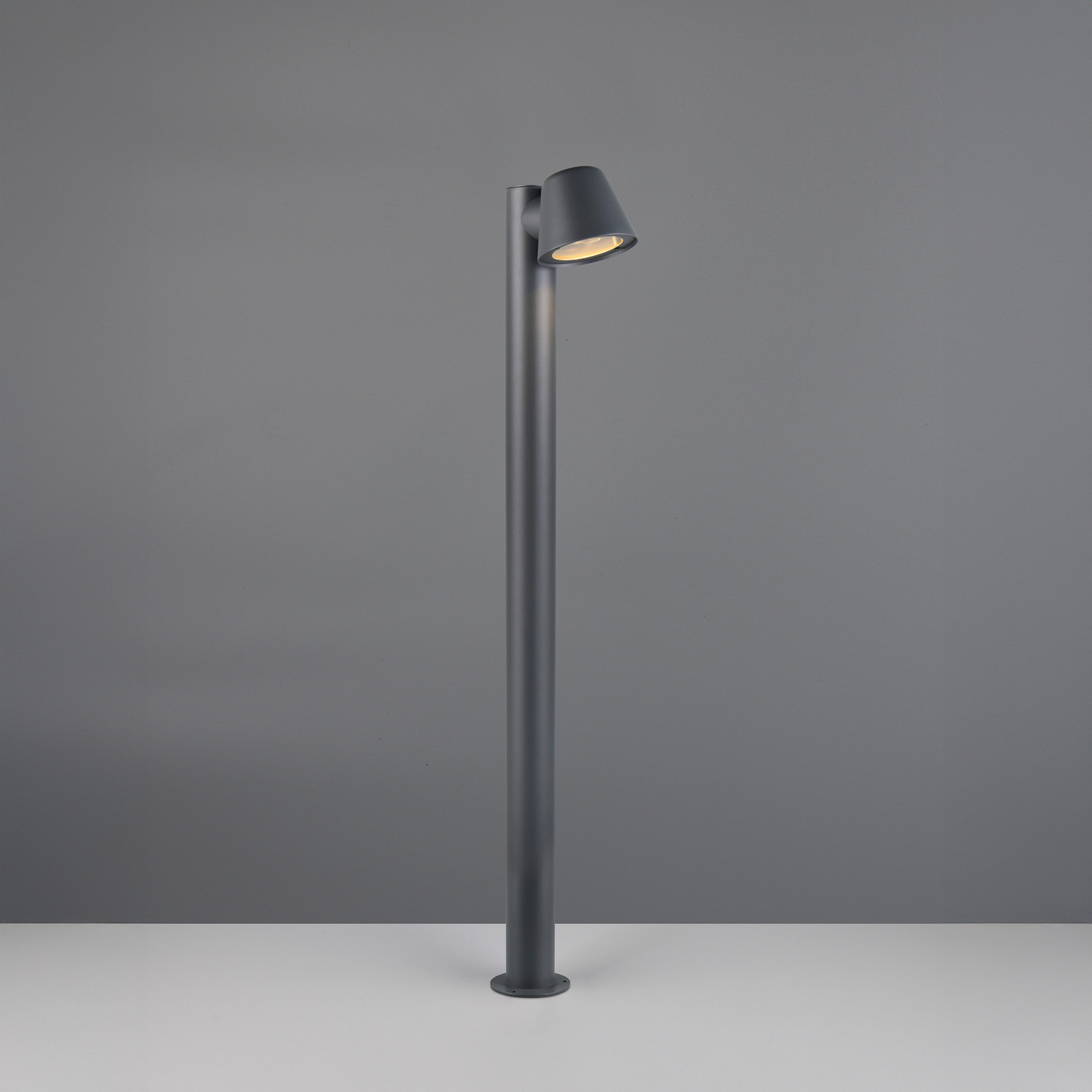 Bornes lumineuses Beni, noir mat, hauteur 100 cm, métal