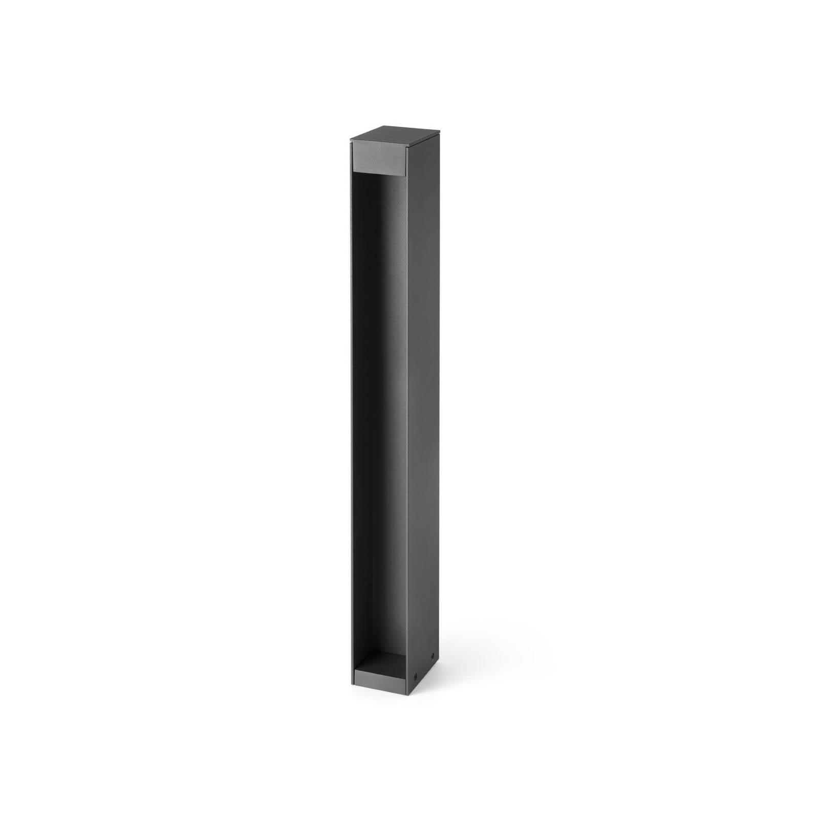 LED-Sockelleuchte Cerler, anthrazit, 60cm, Metall, IP65, CCT