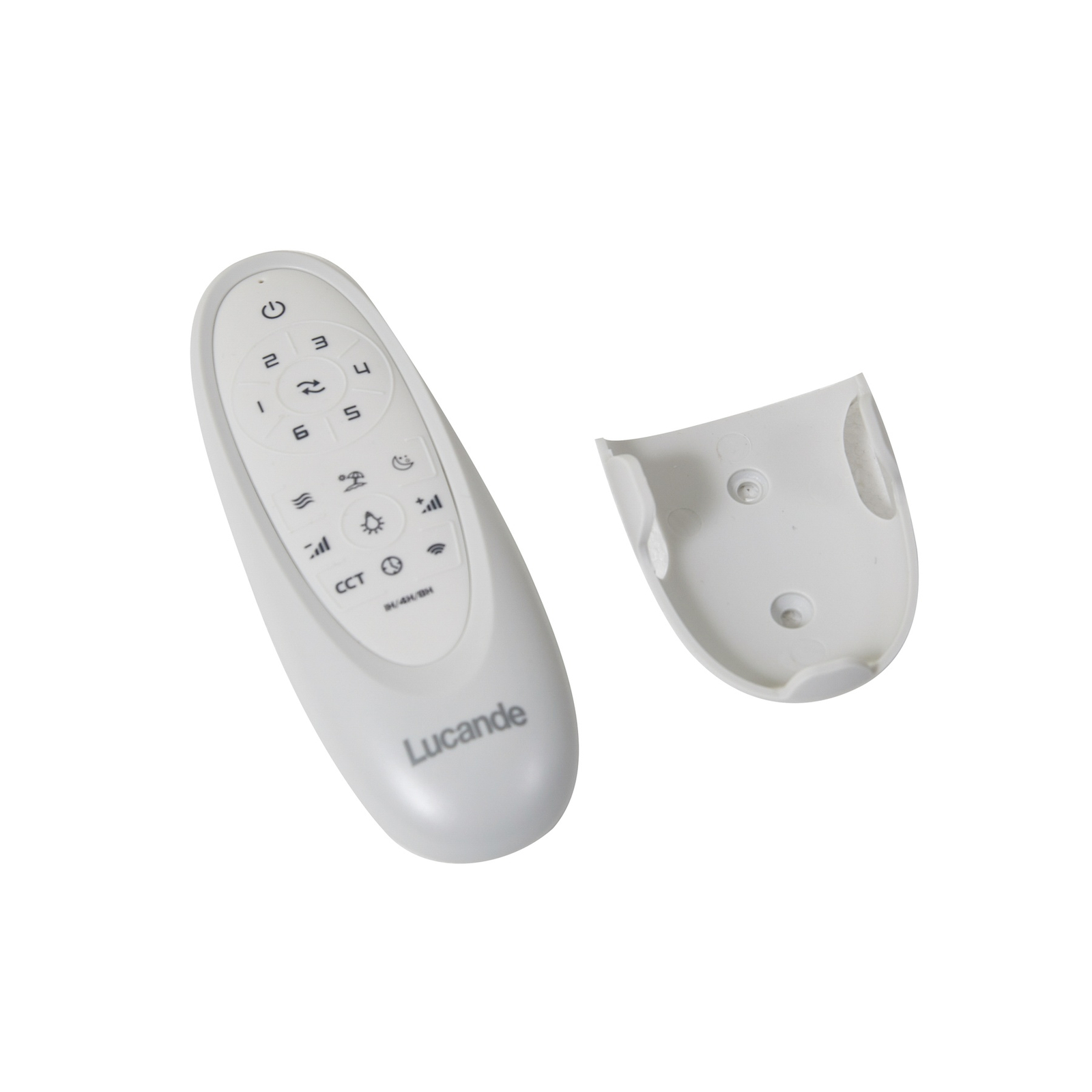 Lucande Smart LED stropni ventilator Moneno, črna, DC, Tuya