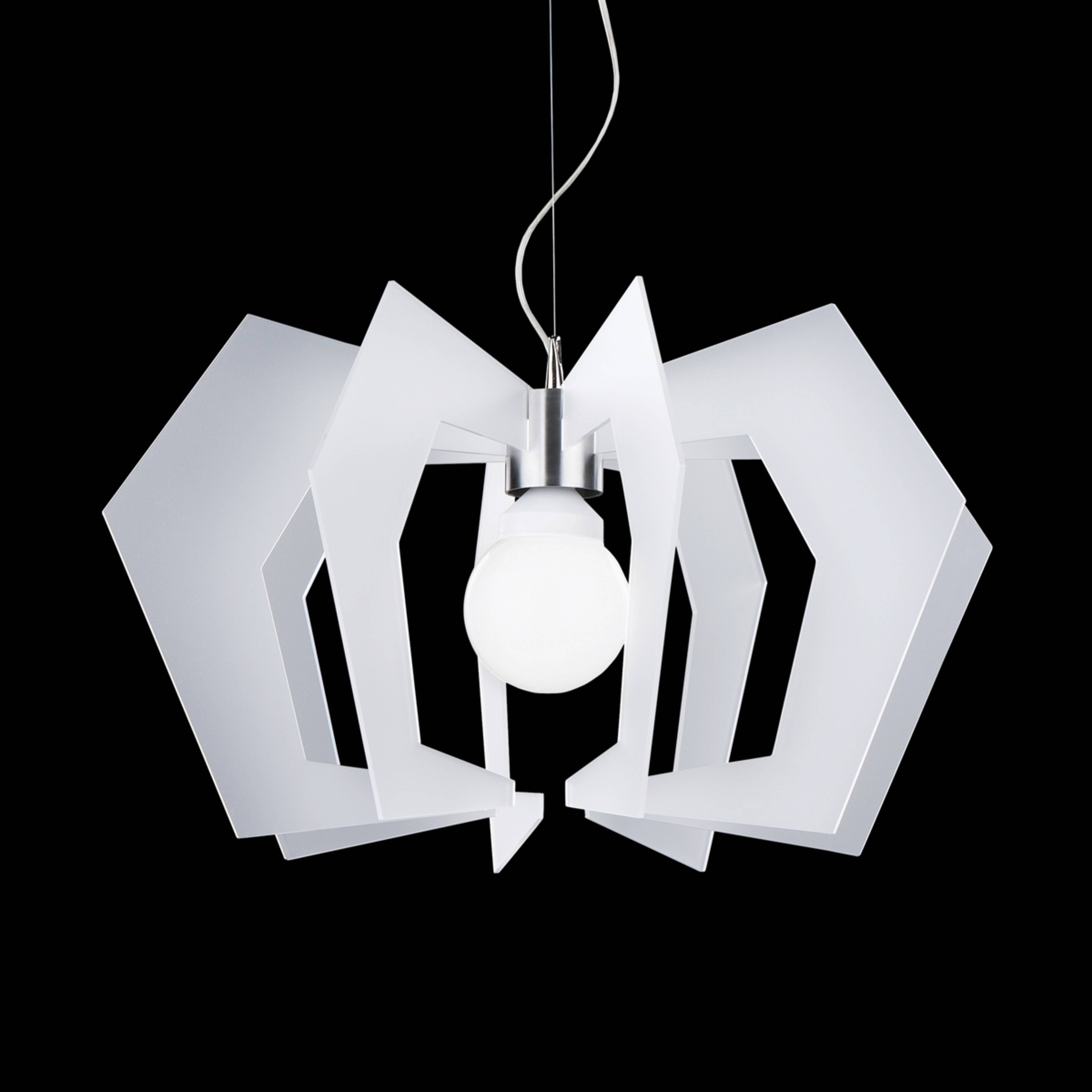 Innovadora lámpara colgante de diseño Spider, blanca