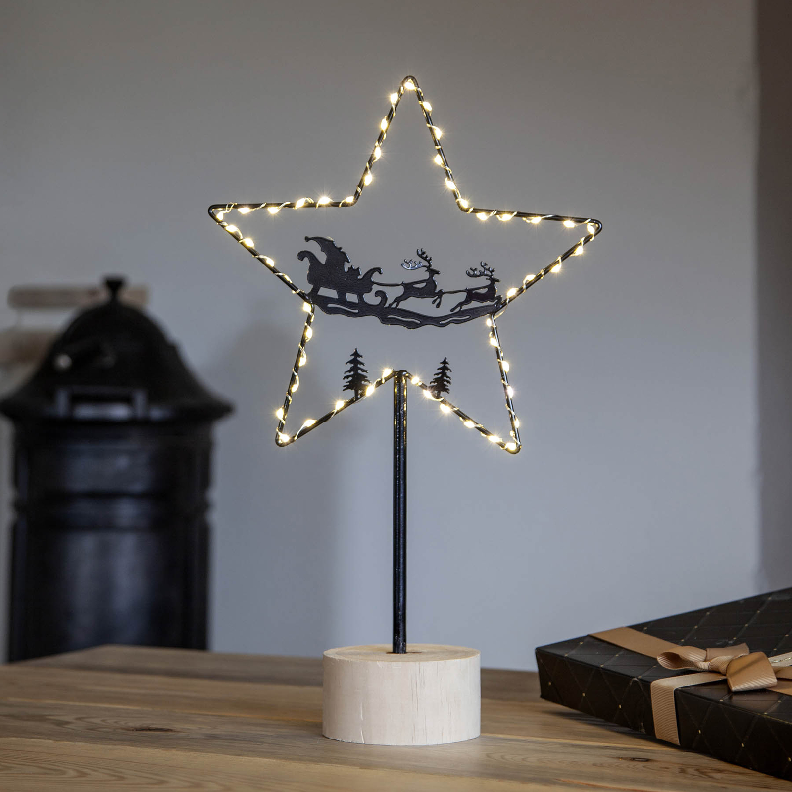 Lámpara decorativa LED Glimta, estrella