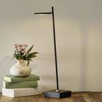 Block LED table lamp, dimmable, black