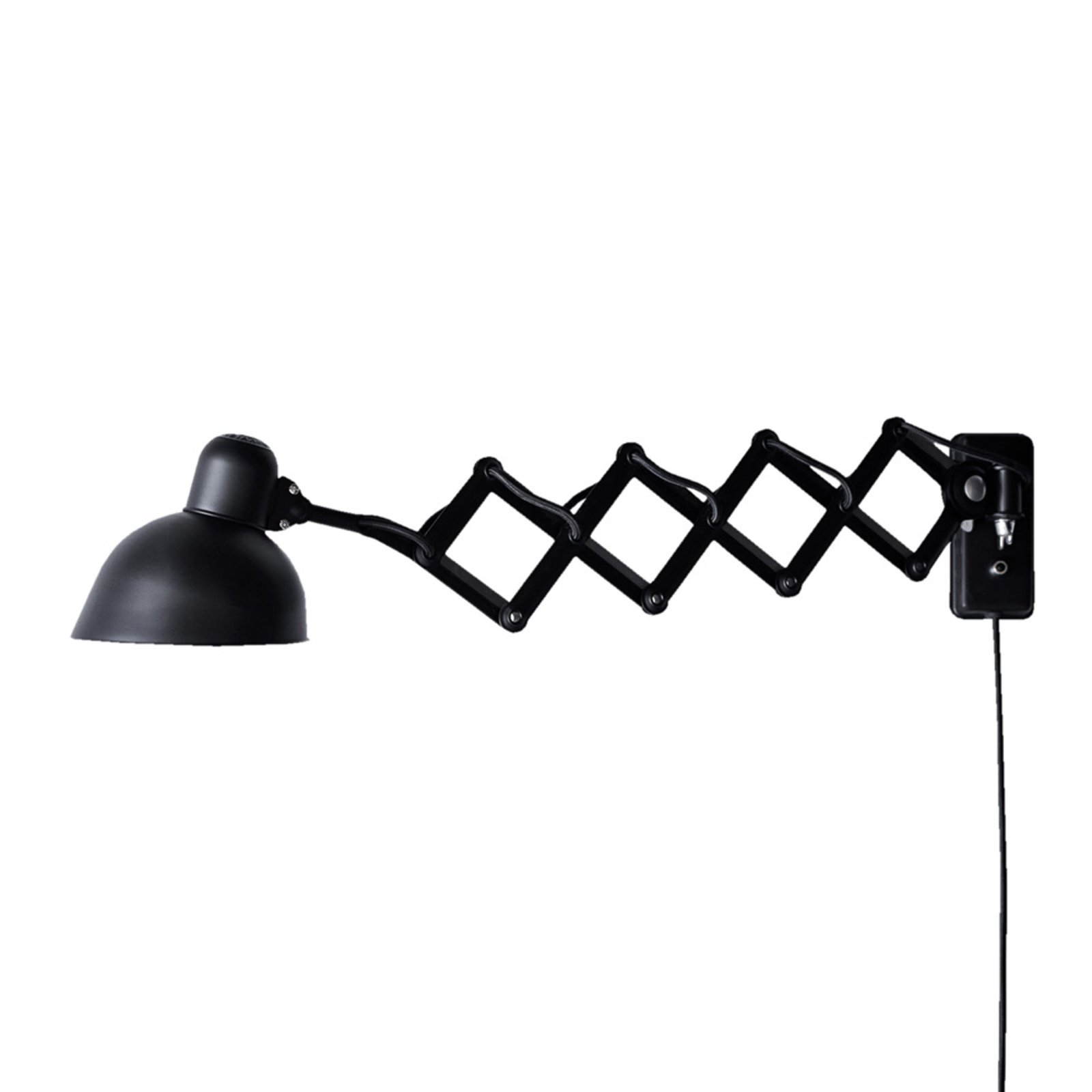 KAISER idell™ 6718-W Nástěnné Svítidlo/Scissor Lamp Matná Černá - Fritz Hansen