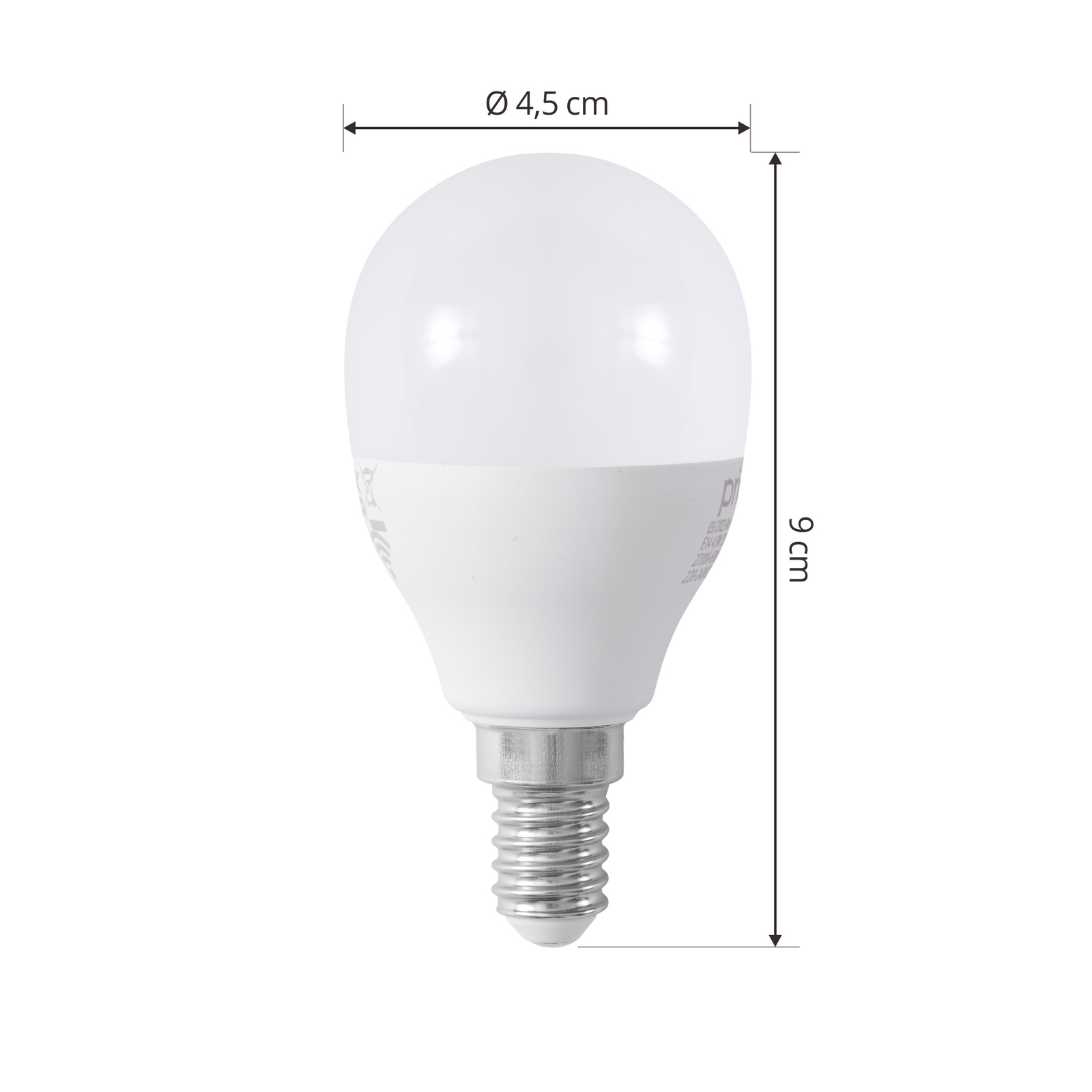 Smart LED E14 kapka 4,9W WLAN matná tunable white