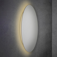Escale Blade LED seinavalgusti, hõbedane matt, Ø 95 cm