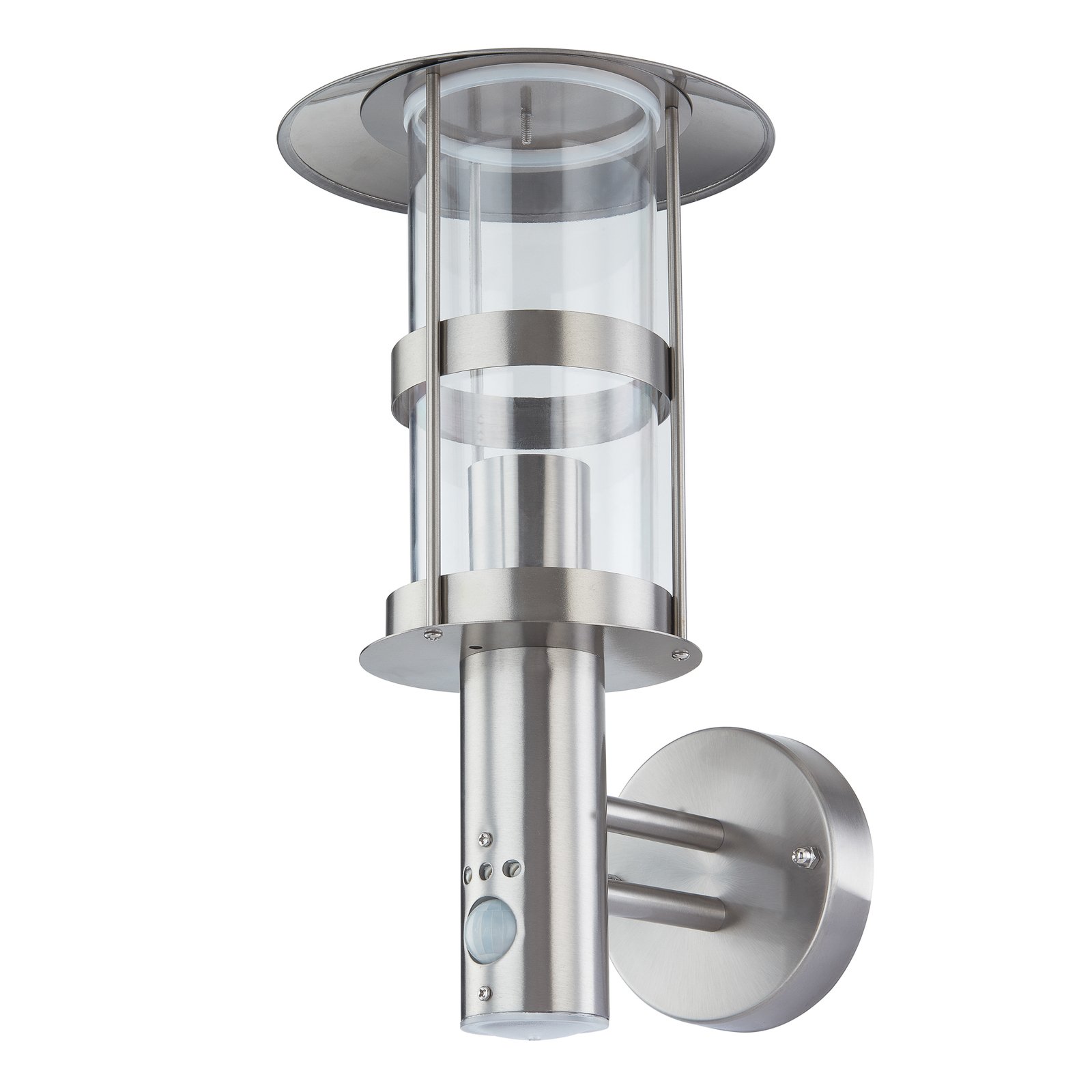 Noemi Udendørs Væglampe w/Sensor Stainless Steel - Lindby