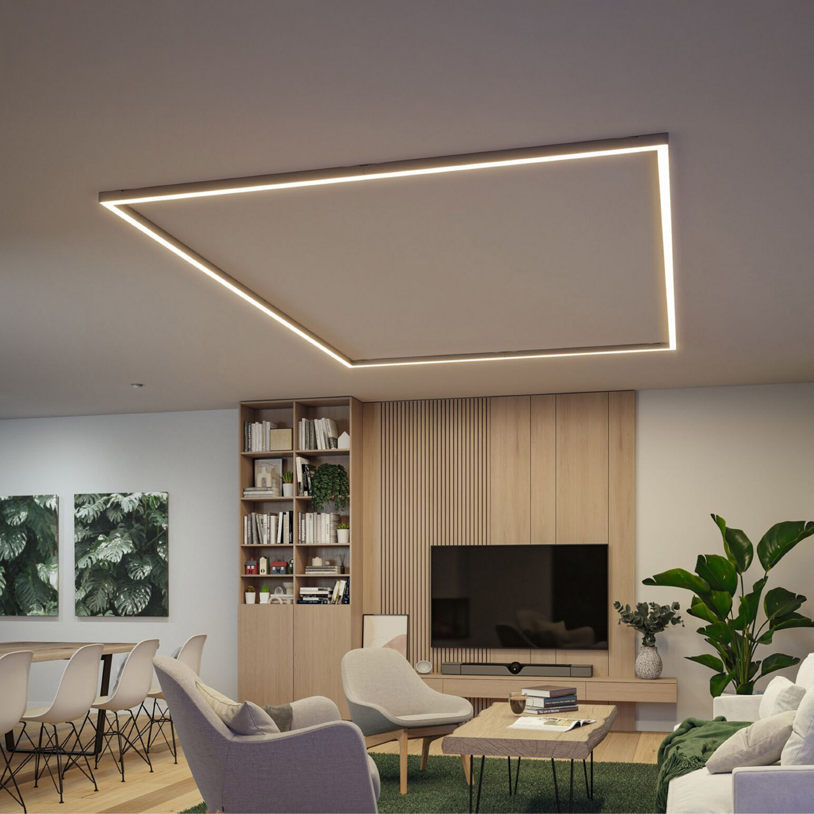 Paulmann Linion lyskanalsystem, krom, 82 W, aluminium Paulmann Linion lyskanalsystem, krom, 82 W, aluminium