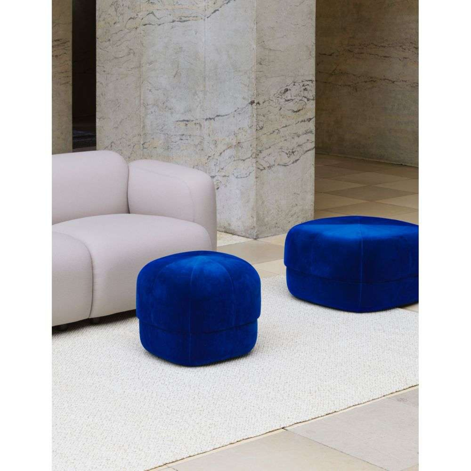 Circus Pouf Small Electric Blue - Normann Copenhagen