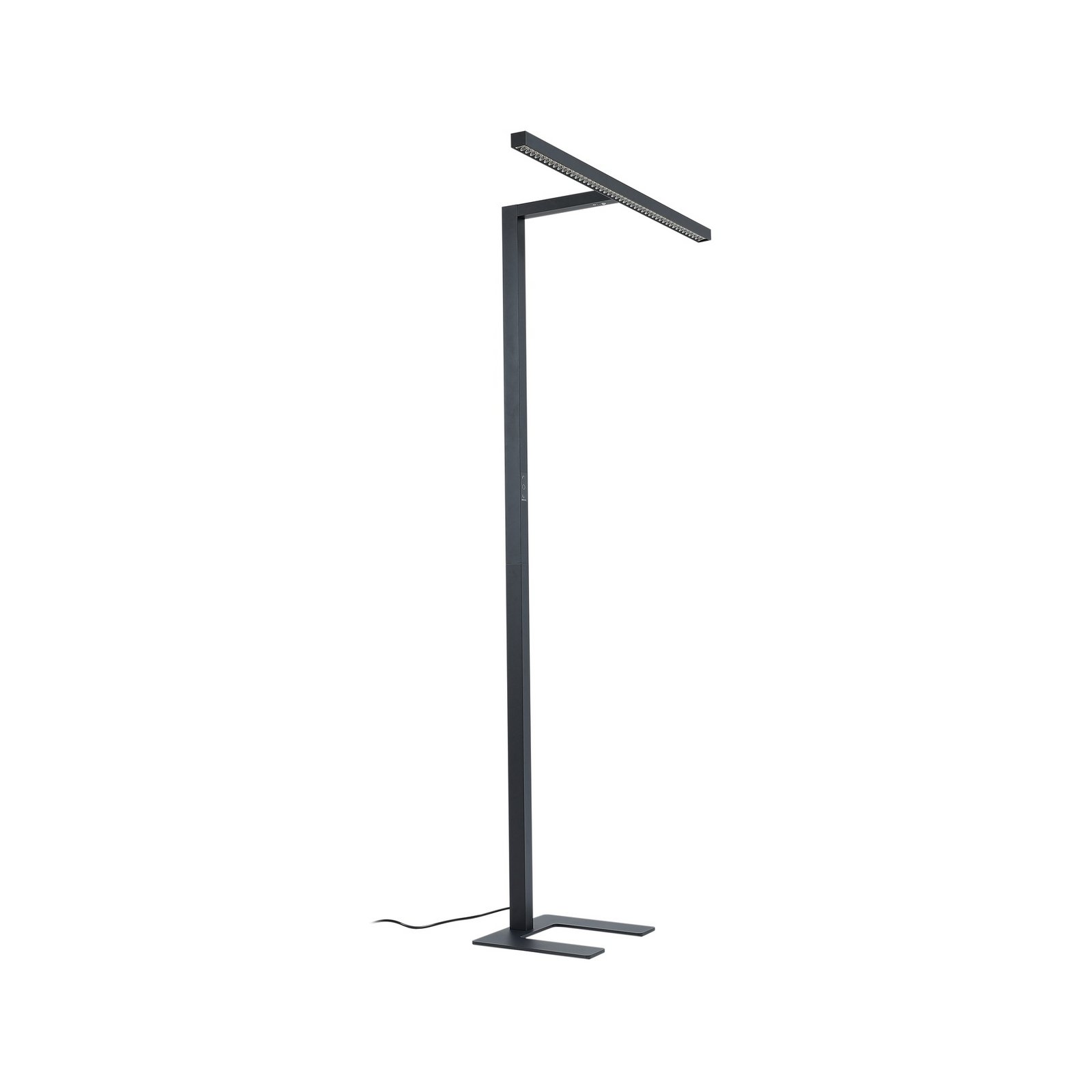 Arcchio LED-Büro-Stehlampe Jolinda, T-Form, schwarz, 4.000 K