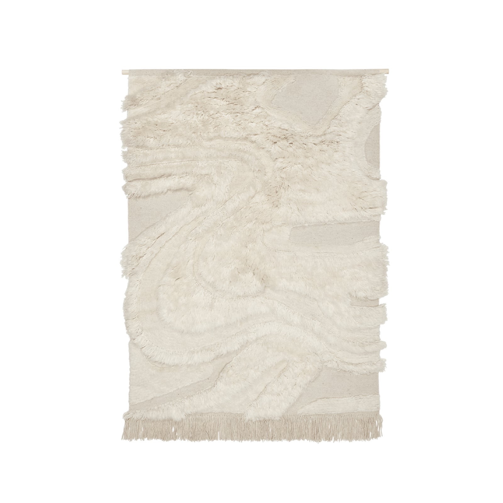 Rime Wandteppich, altweiß, 145 x 110 cm, Wolle - ferm LIVING