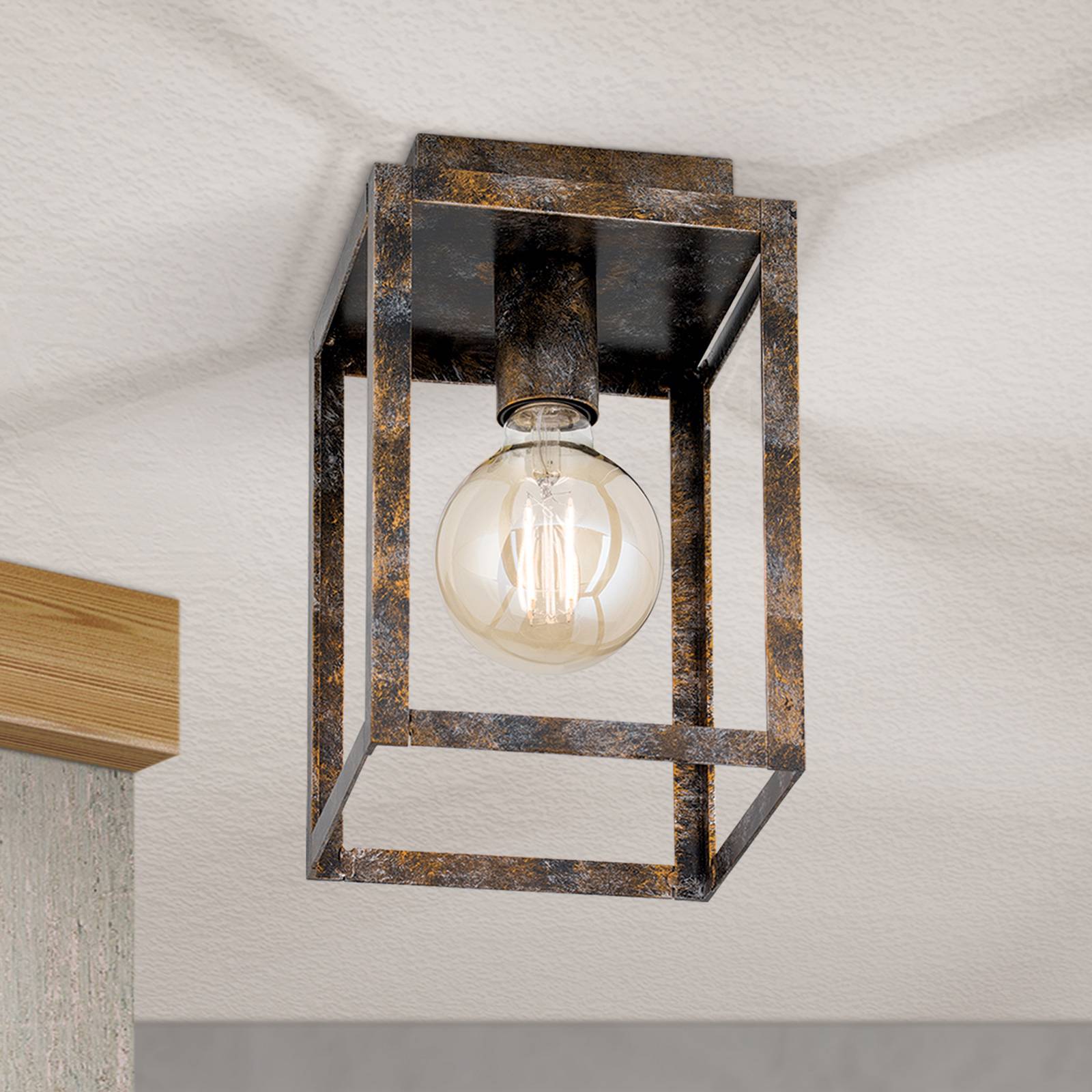 Lampa sufitowa Cage w stylu vintage